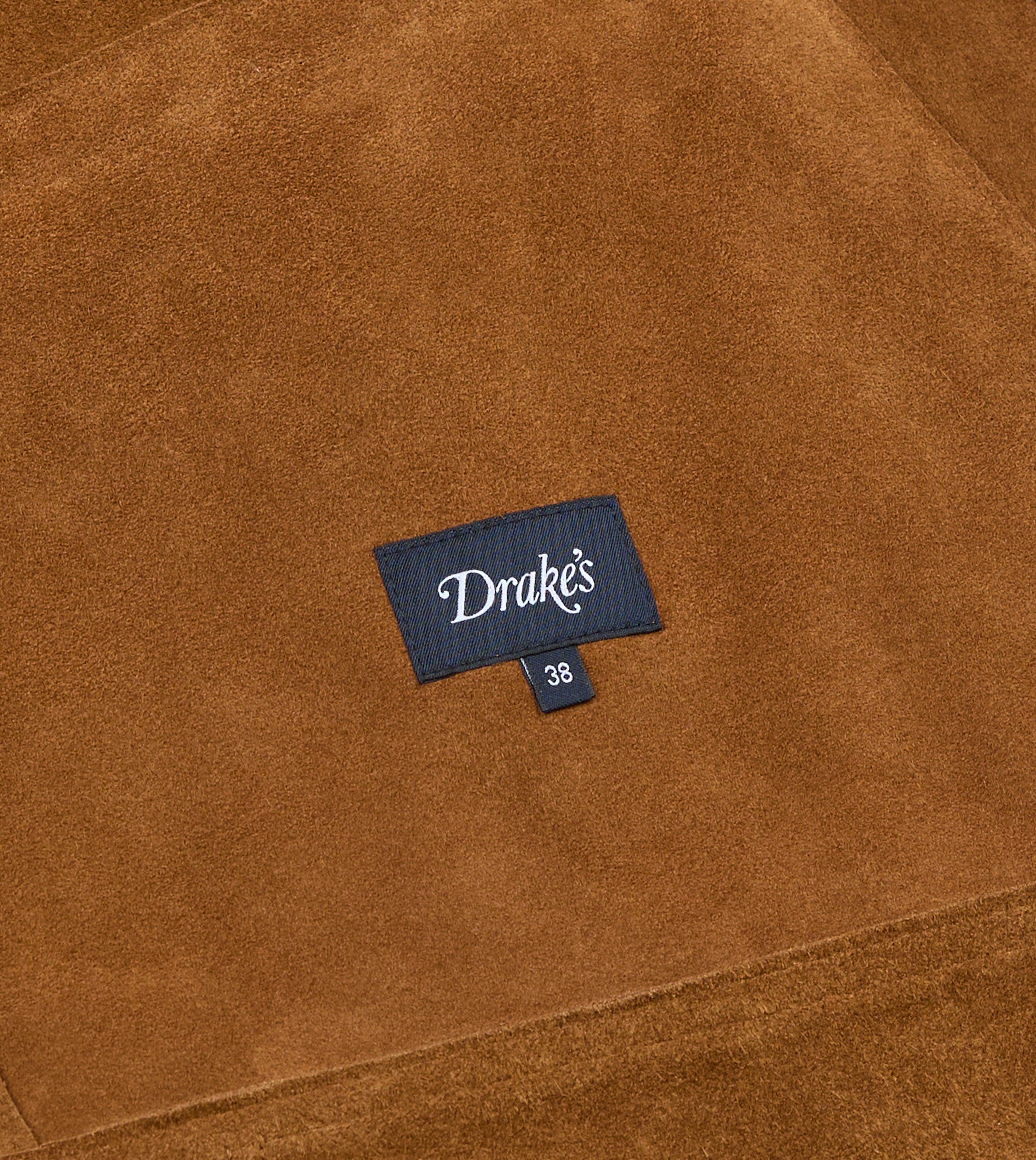 Snuff Raw Suede Blouson Jacket – Drakes US