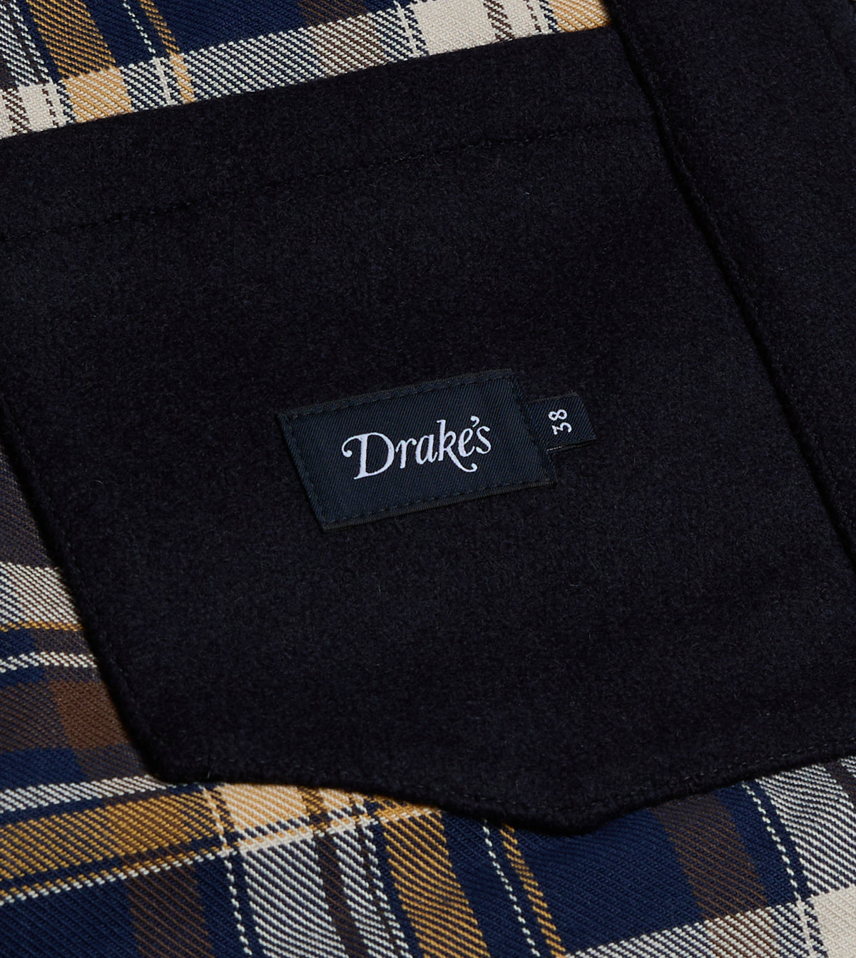 Navy Wool Melton Blouson