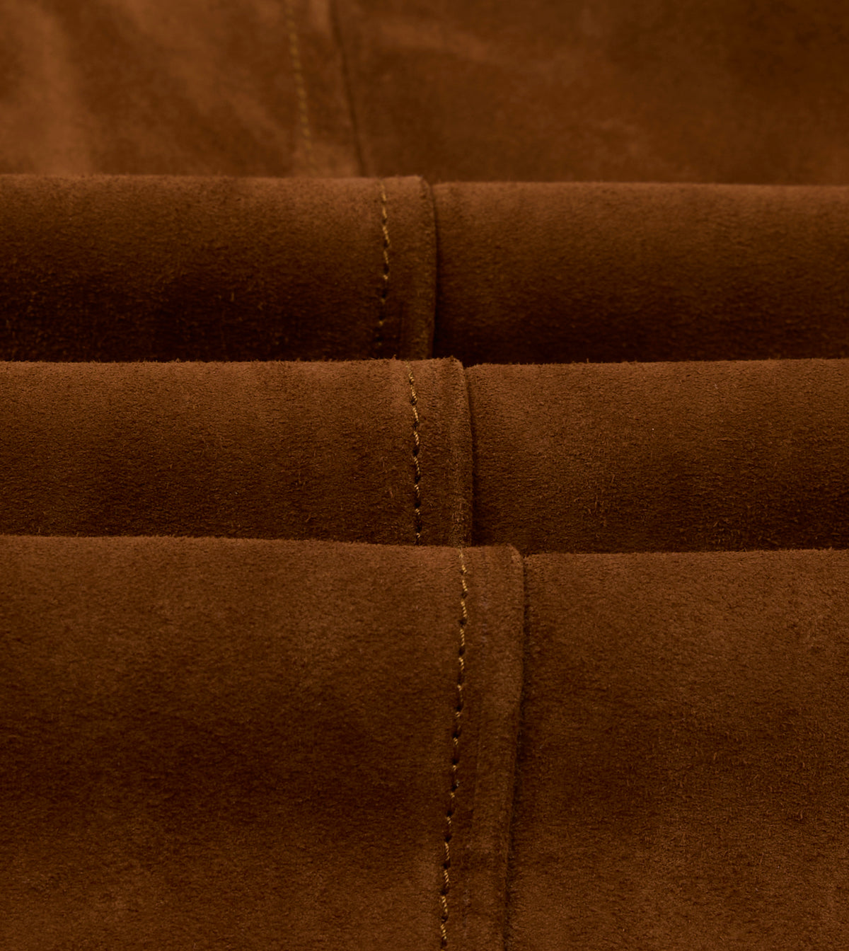 Brown Suede Blouson Jacket