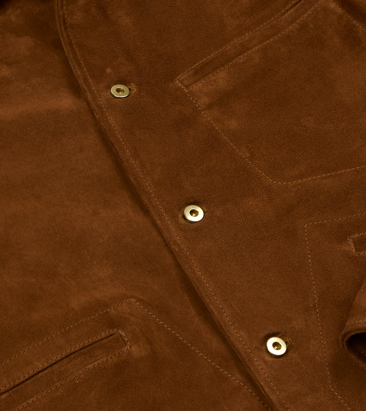 Brown Suede Blouson Jacket