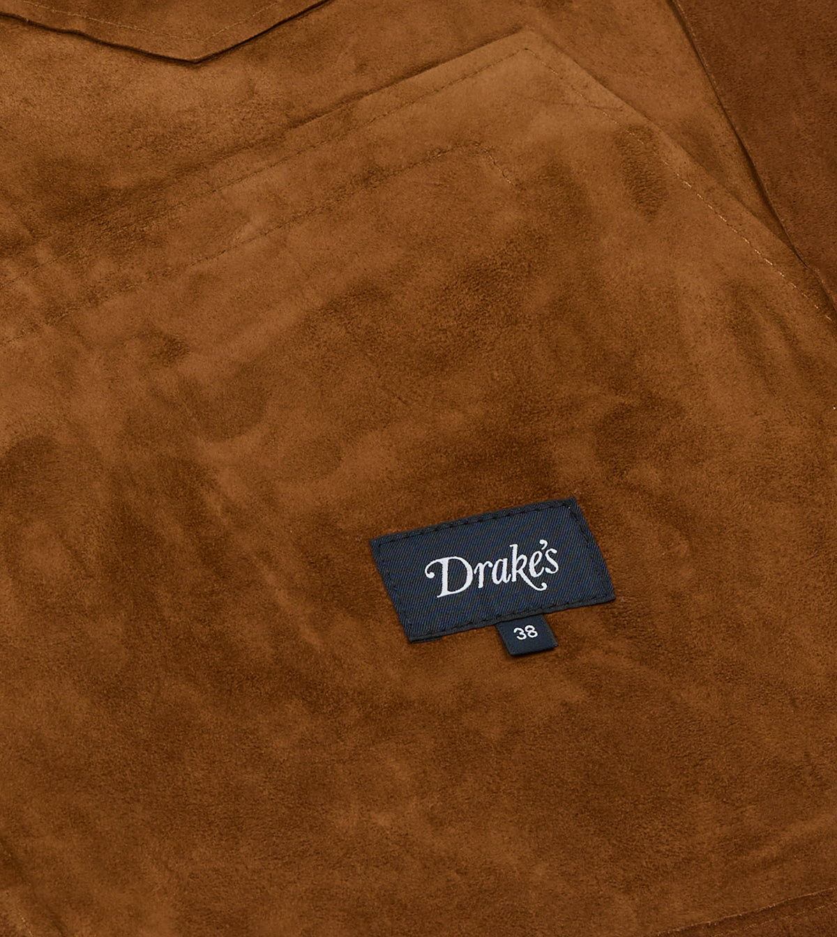 Brown Suede Blouson Jacket