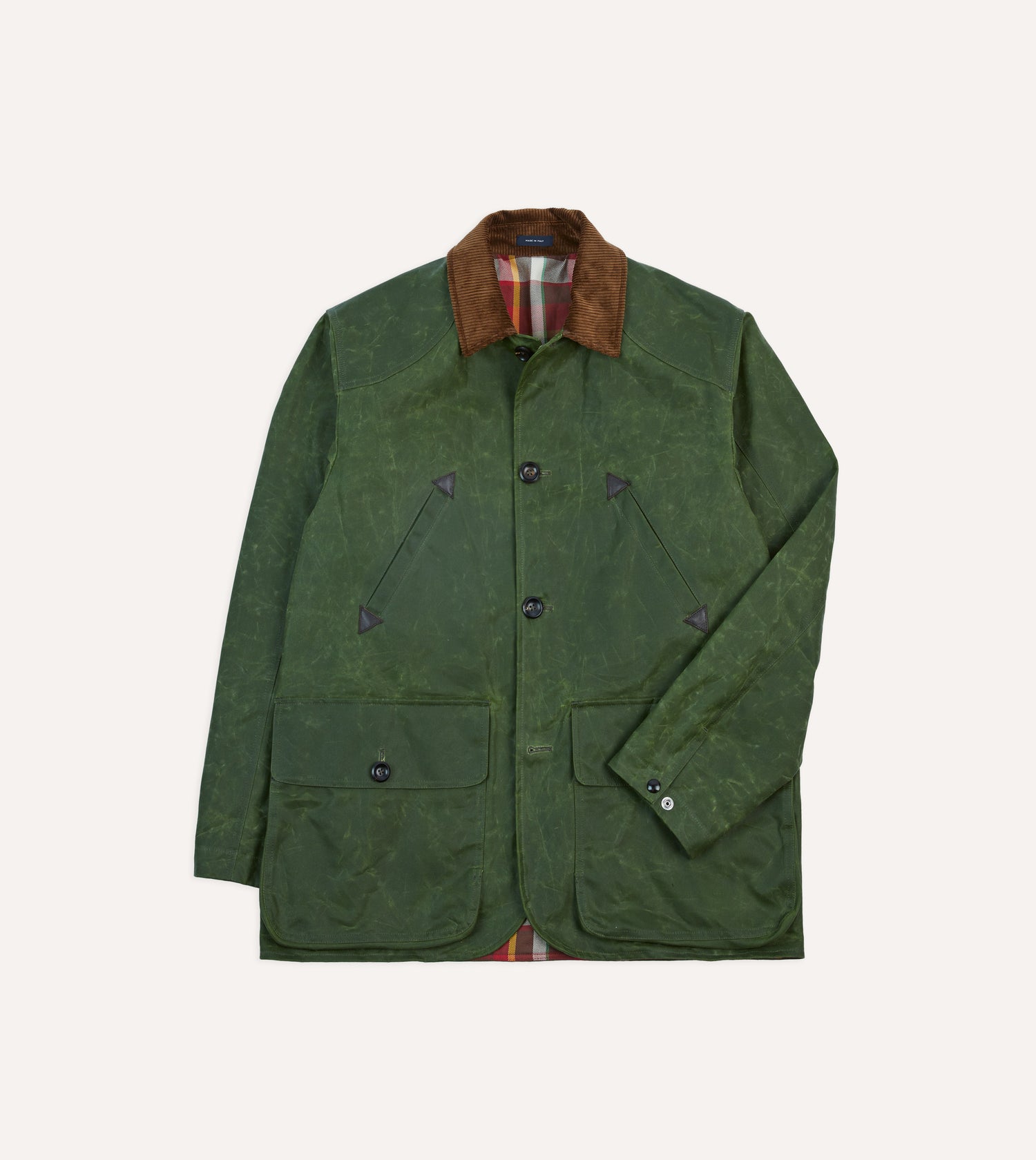 Green Waxed Cotton Barn Jacket