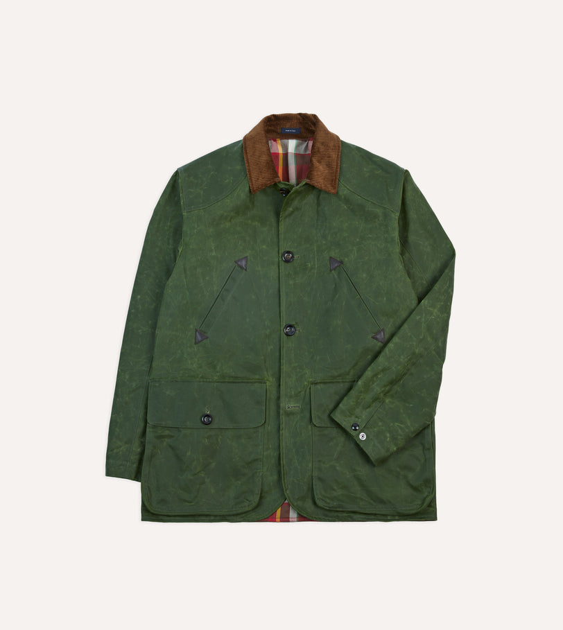 Green Waxed Cotton Barn Jacket
