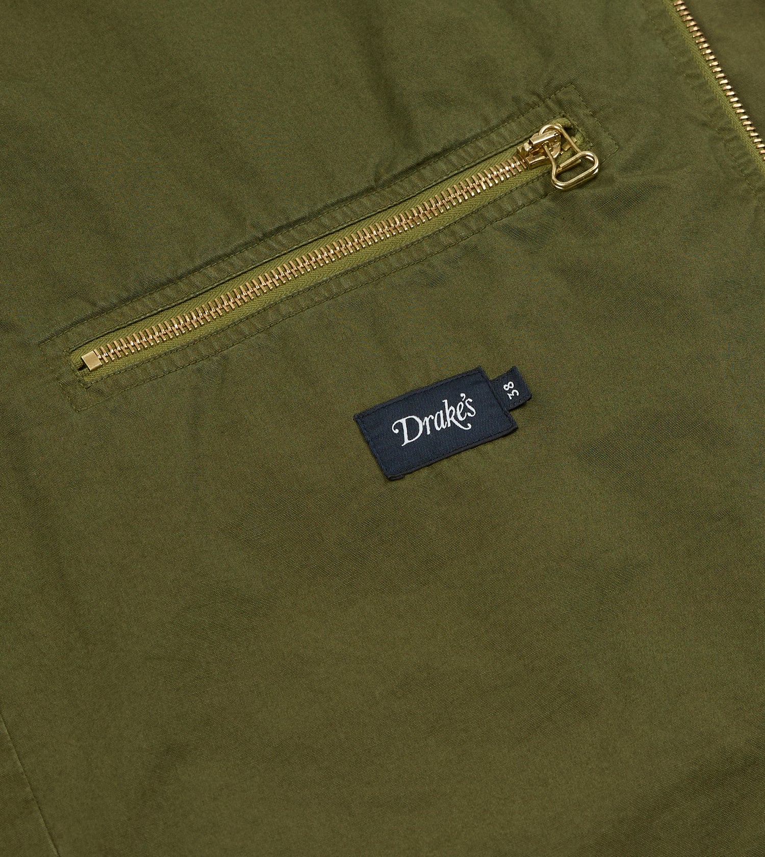 Washed Olive Cotton Hiking Jacket