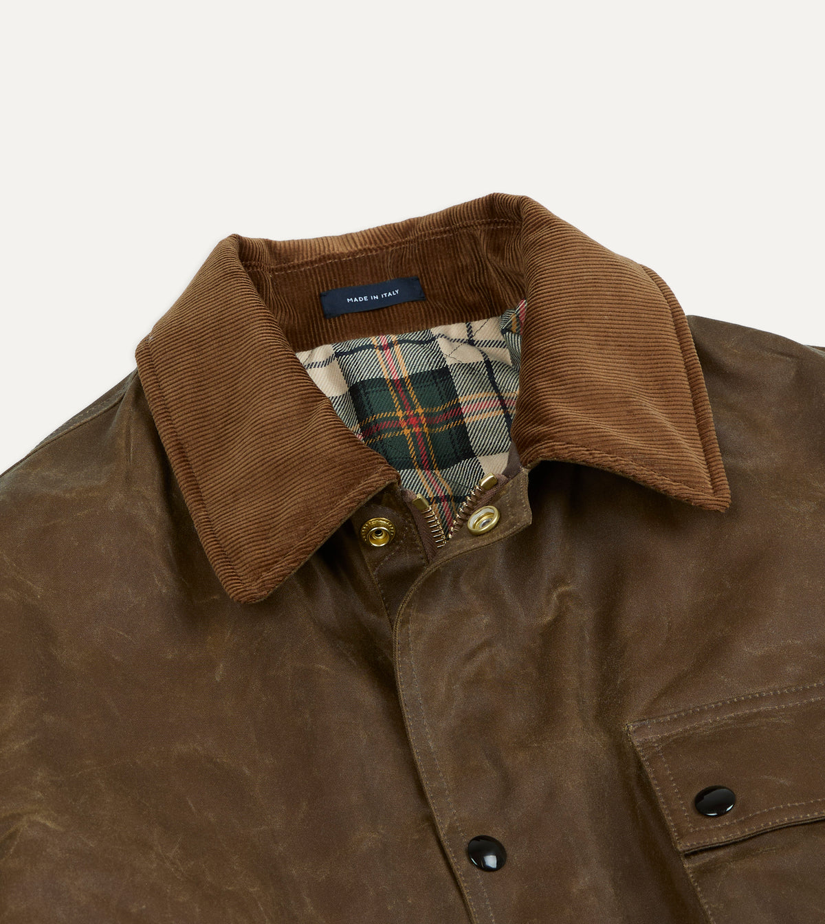 Brown Waxed Cotton Stable Jacket