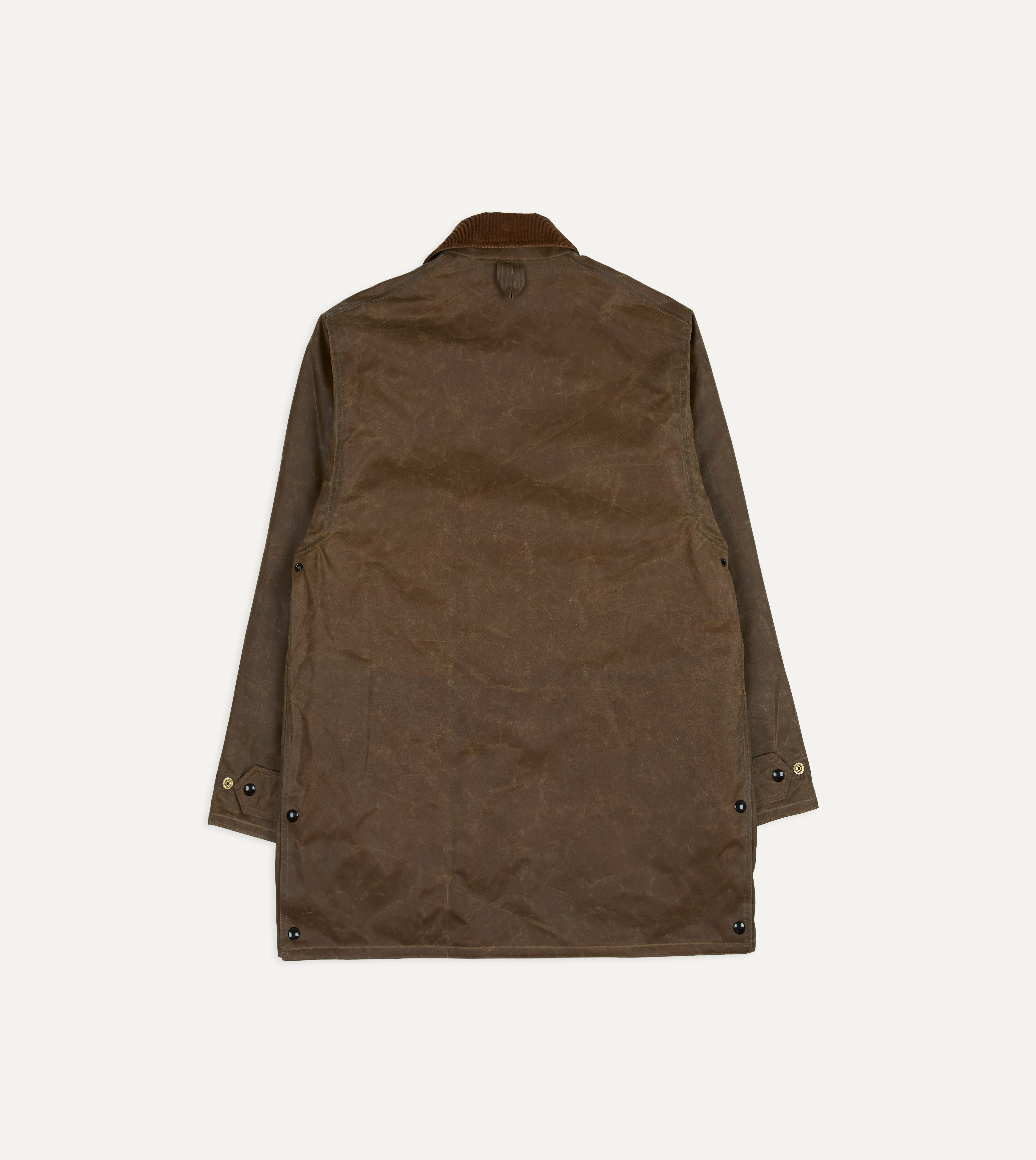 Brown Waxed Cotton Stable Jacket – Drakes US