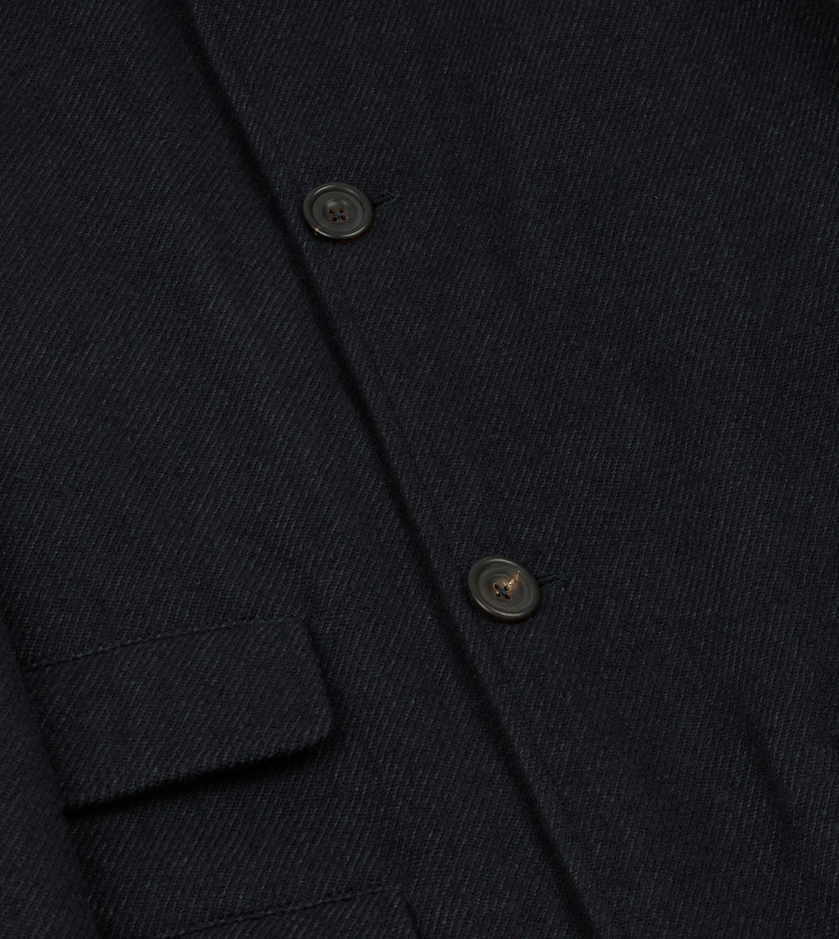 Navy Wool Car Coat