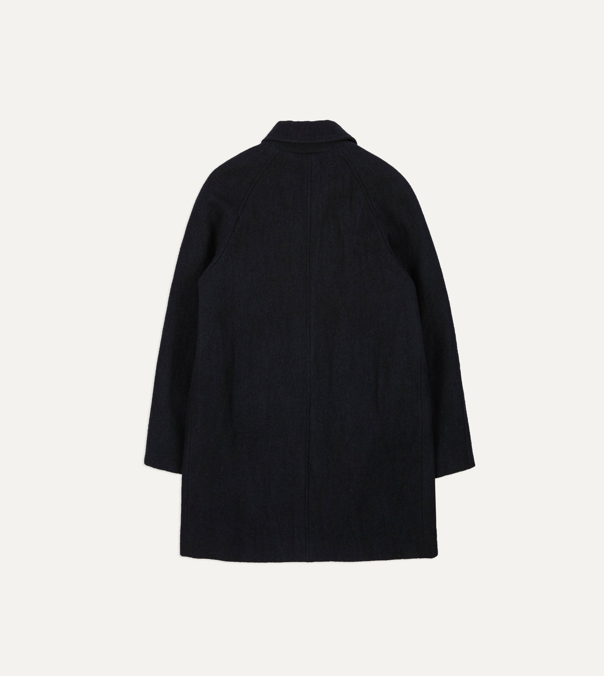 Navy Wool Car Coat