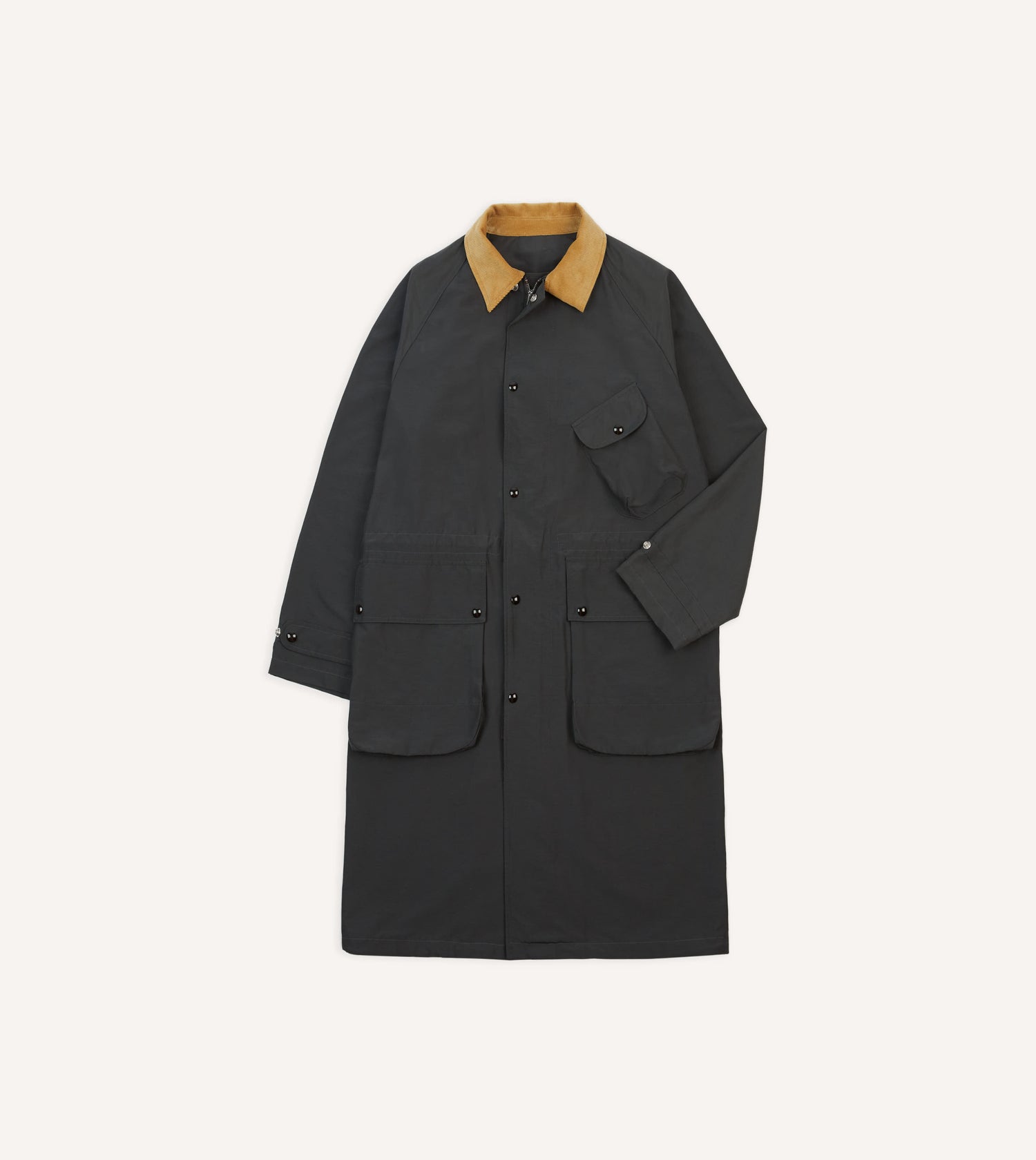 Drake's by A. Levine Charcoal Cotton-Nylon D-77 Parka