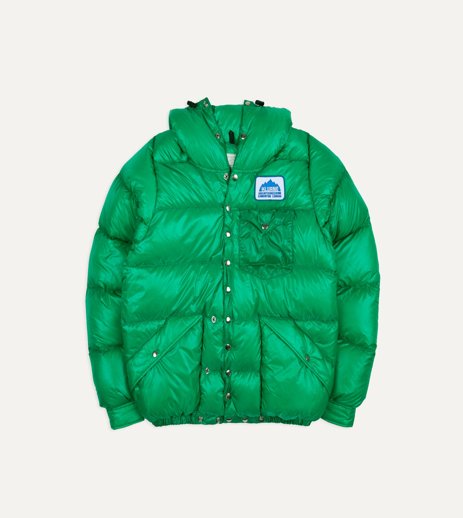 Kluane Mountaineering Green Nylon Snap Parka