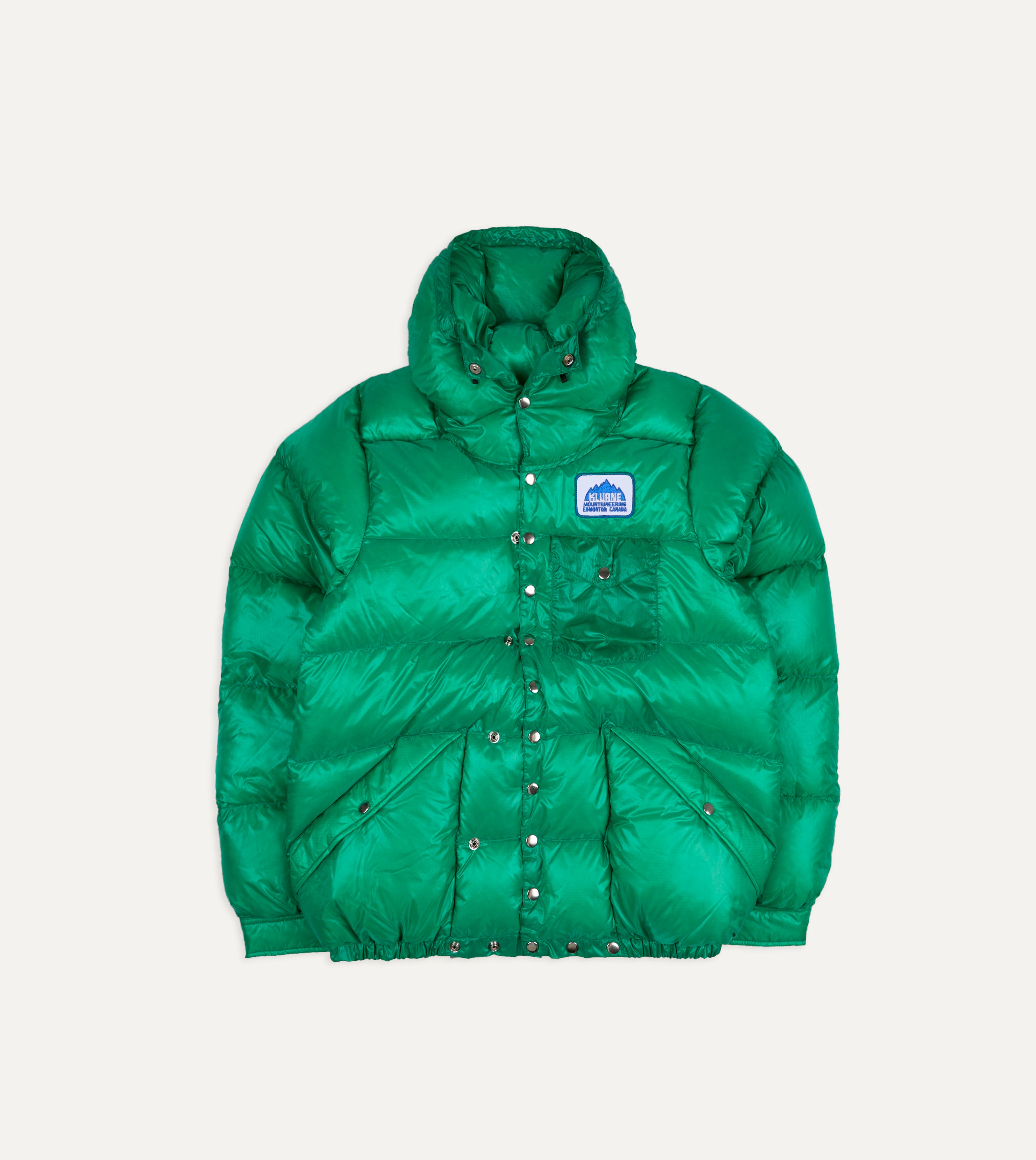 Kluane Mountaineering Green Nylon Snap Parka