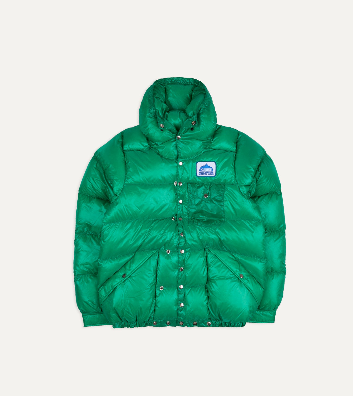 Kluane Mountaineering Green Nylon Snap Parka