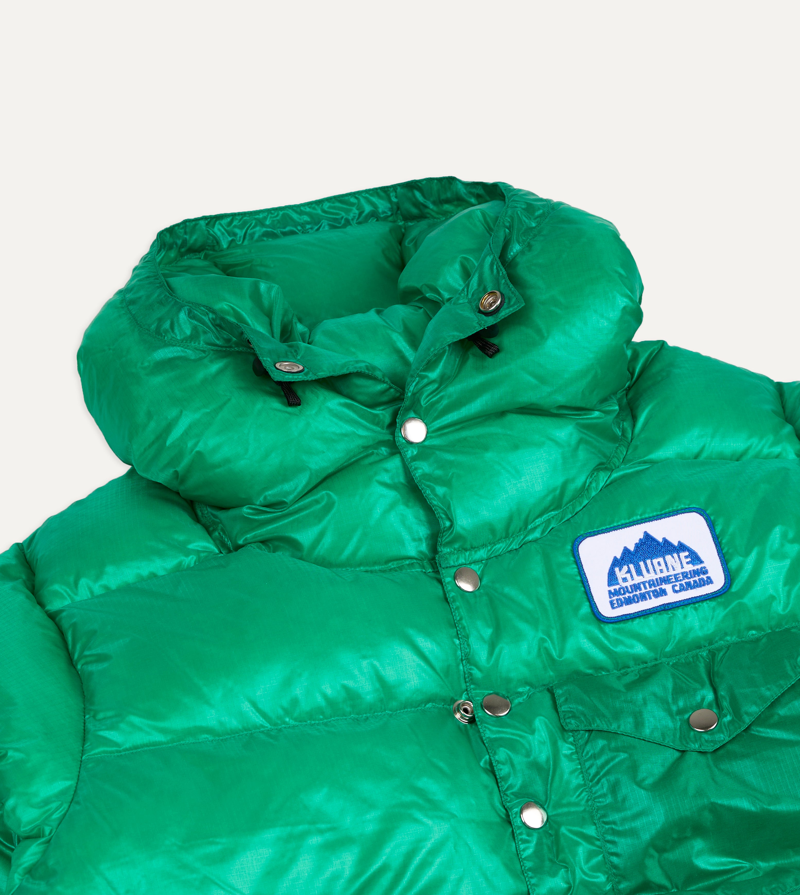 Kluane Mountaineering Green Nylon Snap Parka – Drakes US