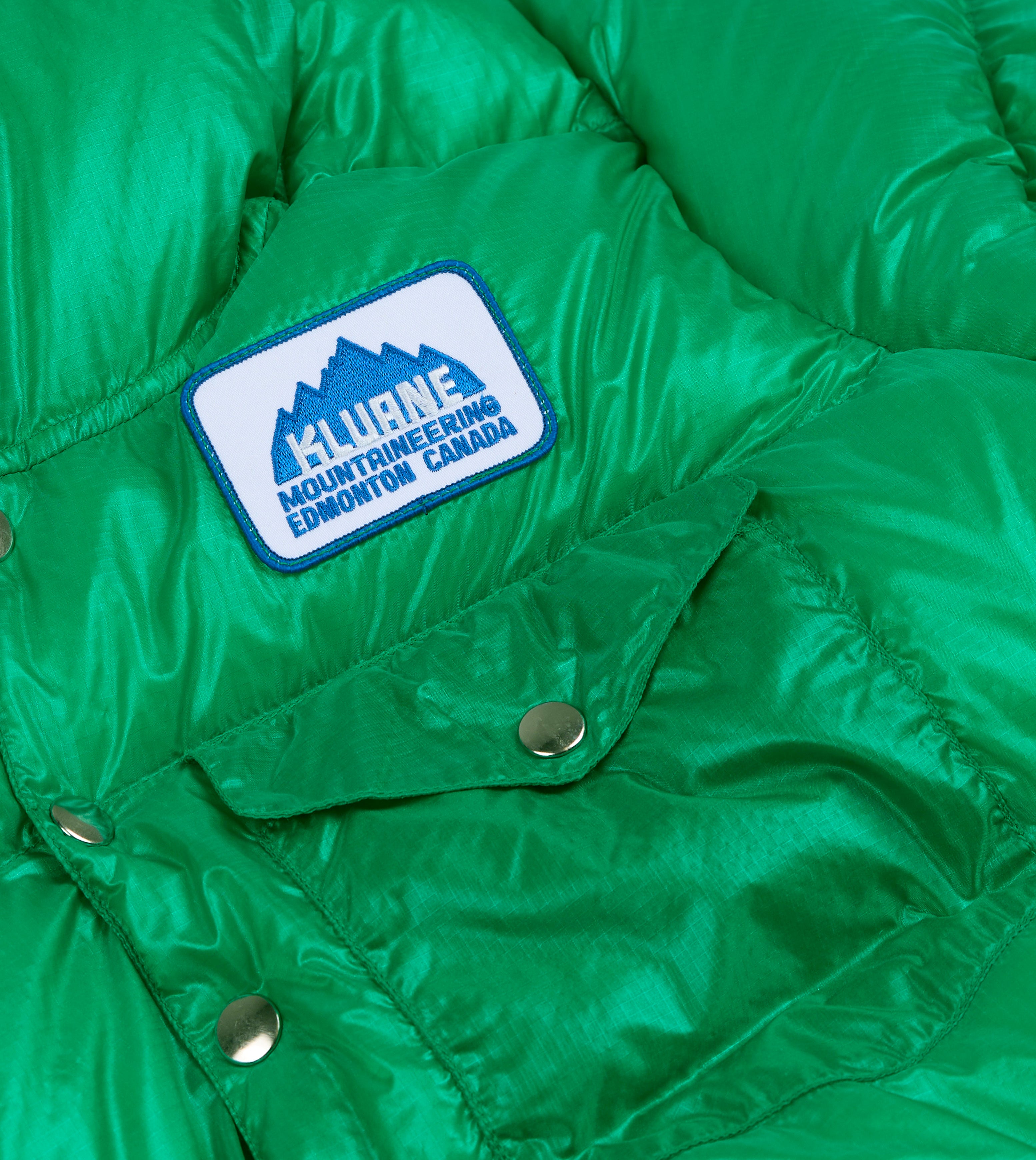 Kluane Mountaineering Green Nylon Snap Parka – Drakes US