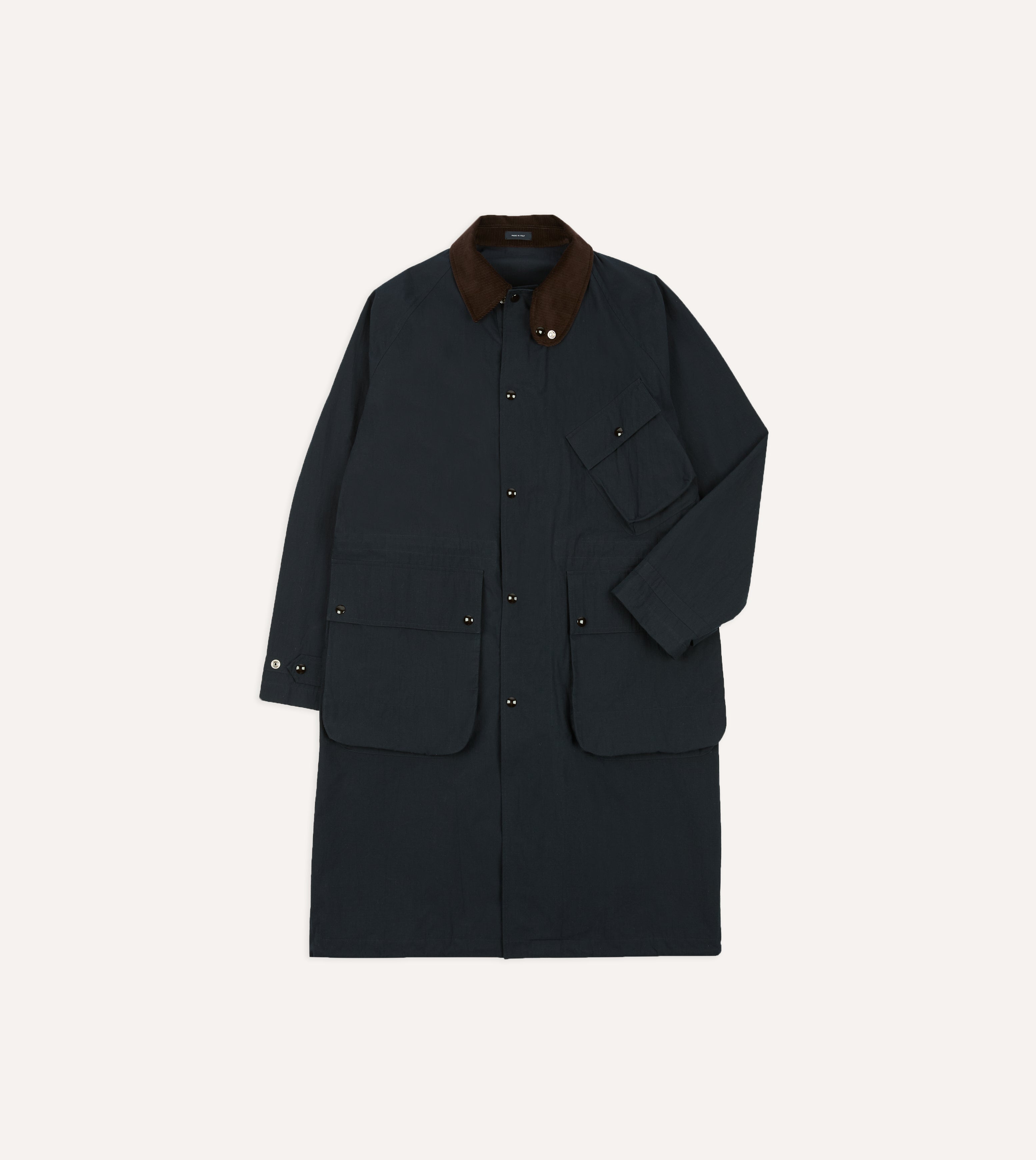 Navy Ripstop Cotton D-77 Parka – Drakes US