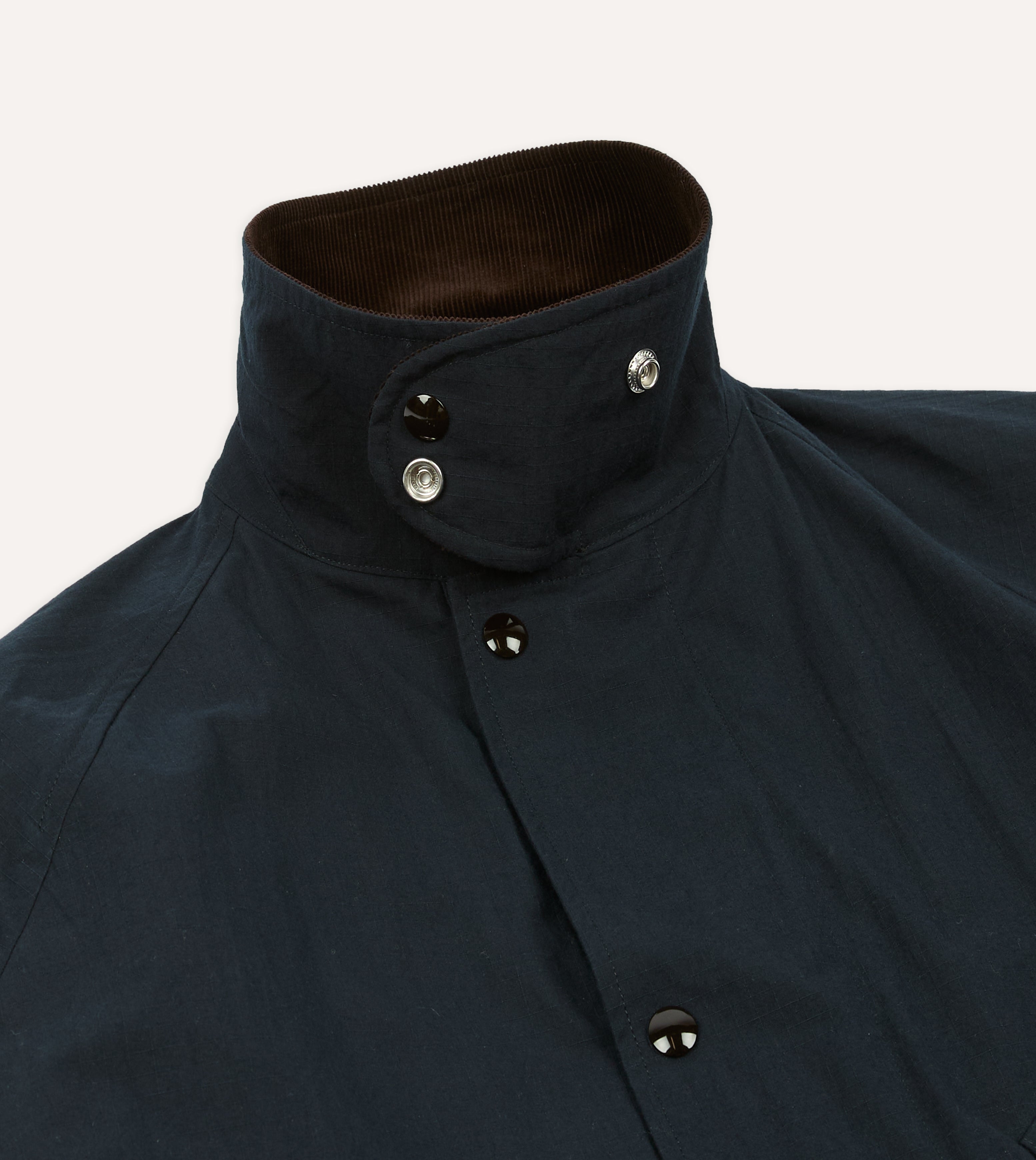 Navy Ripstop Cotton D-77 Parka – Drakes US