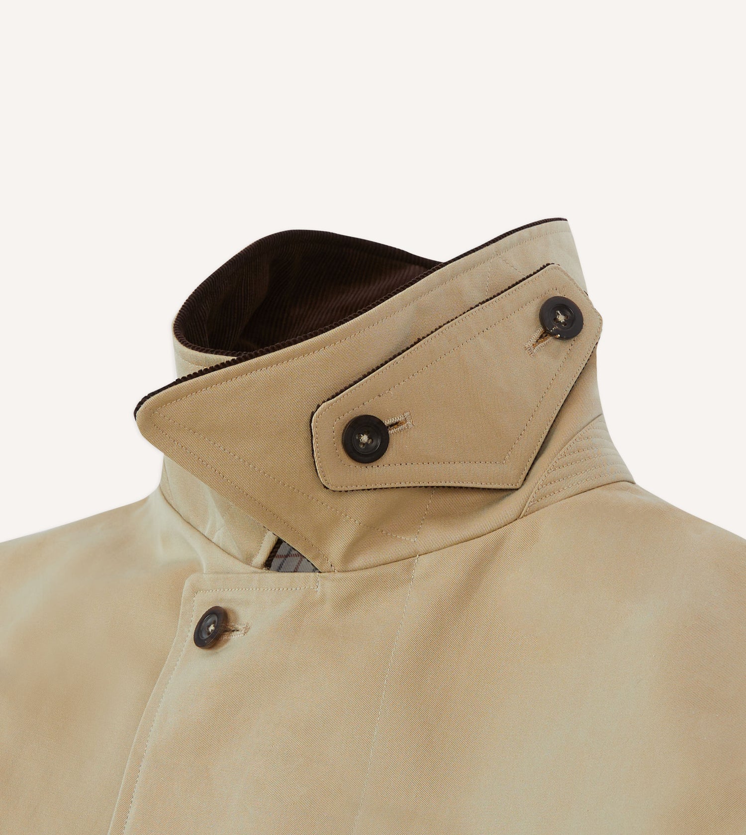 Drake's for Permanent Style Beige Rider's Raincoat