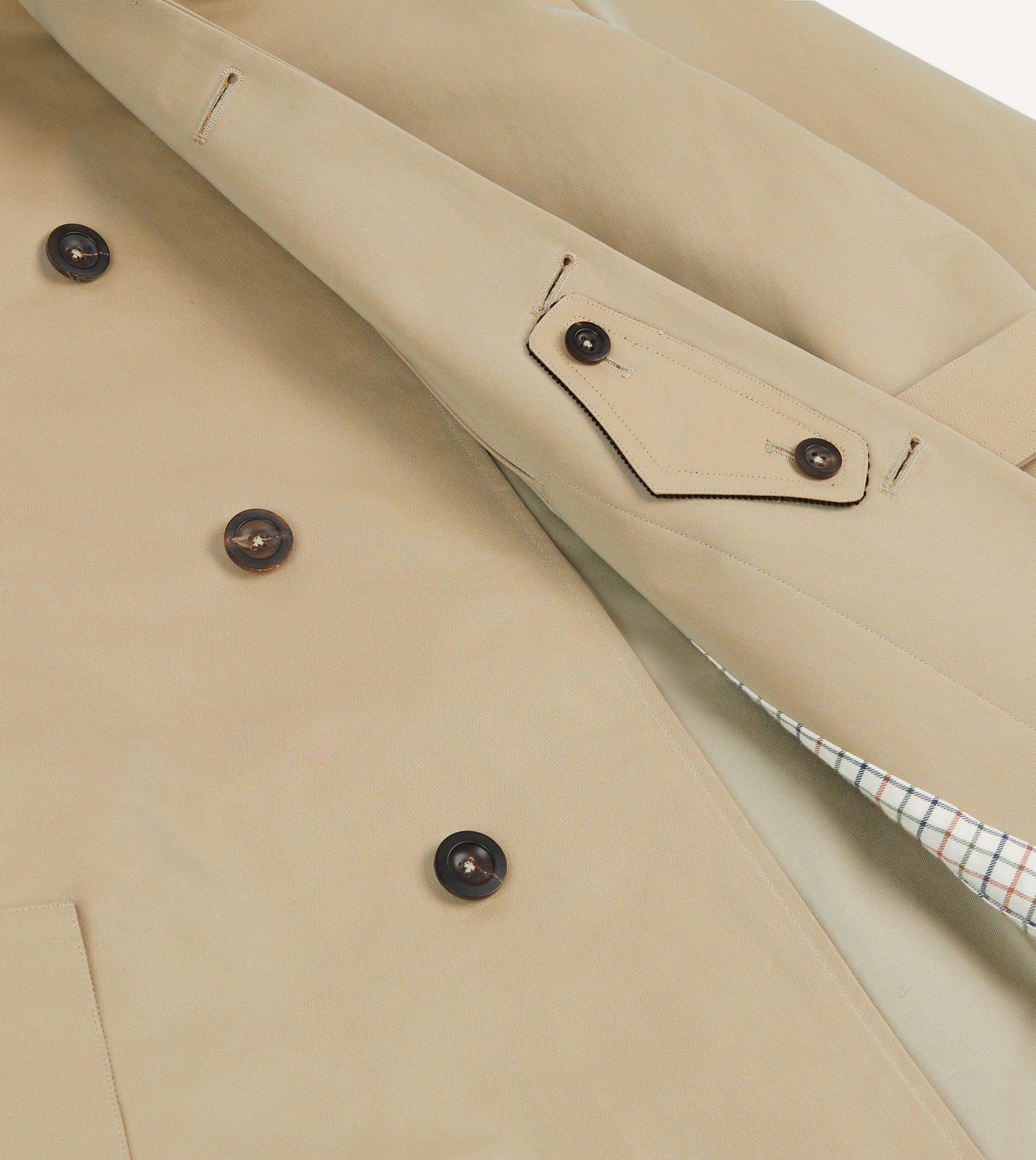 Drake's for Permanent Style Beige Rider's Raincoat