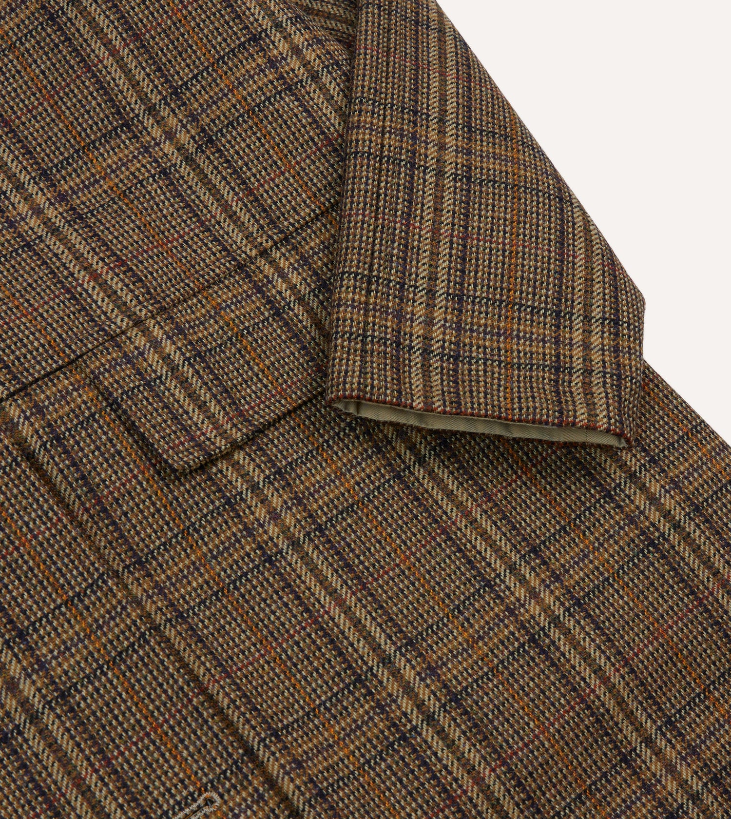 Reversible Cotton–Tweed Raglan Mac