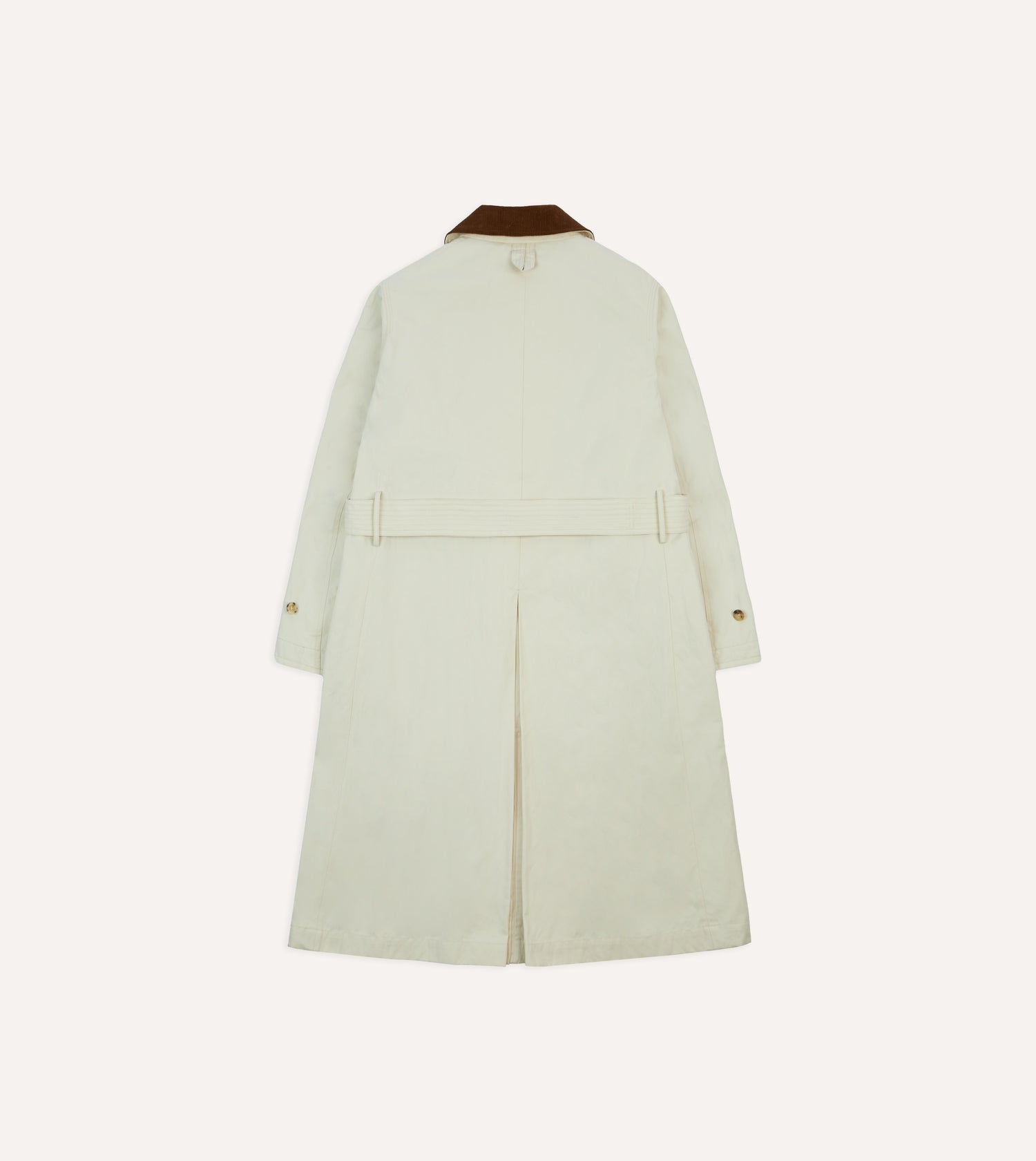 Ecru Cotton Dispatch Raincoat