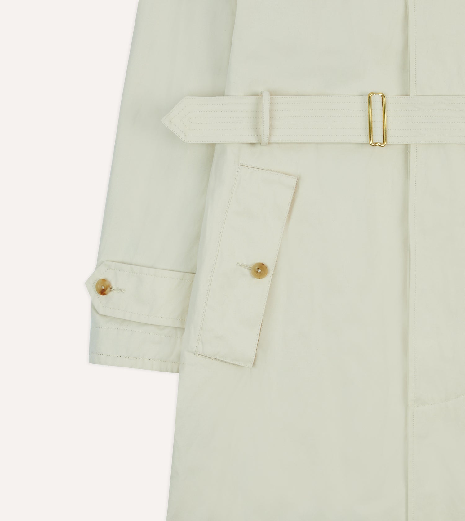 Ecru Cotton Dispatch Raincoat