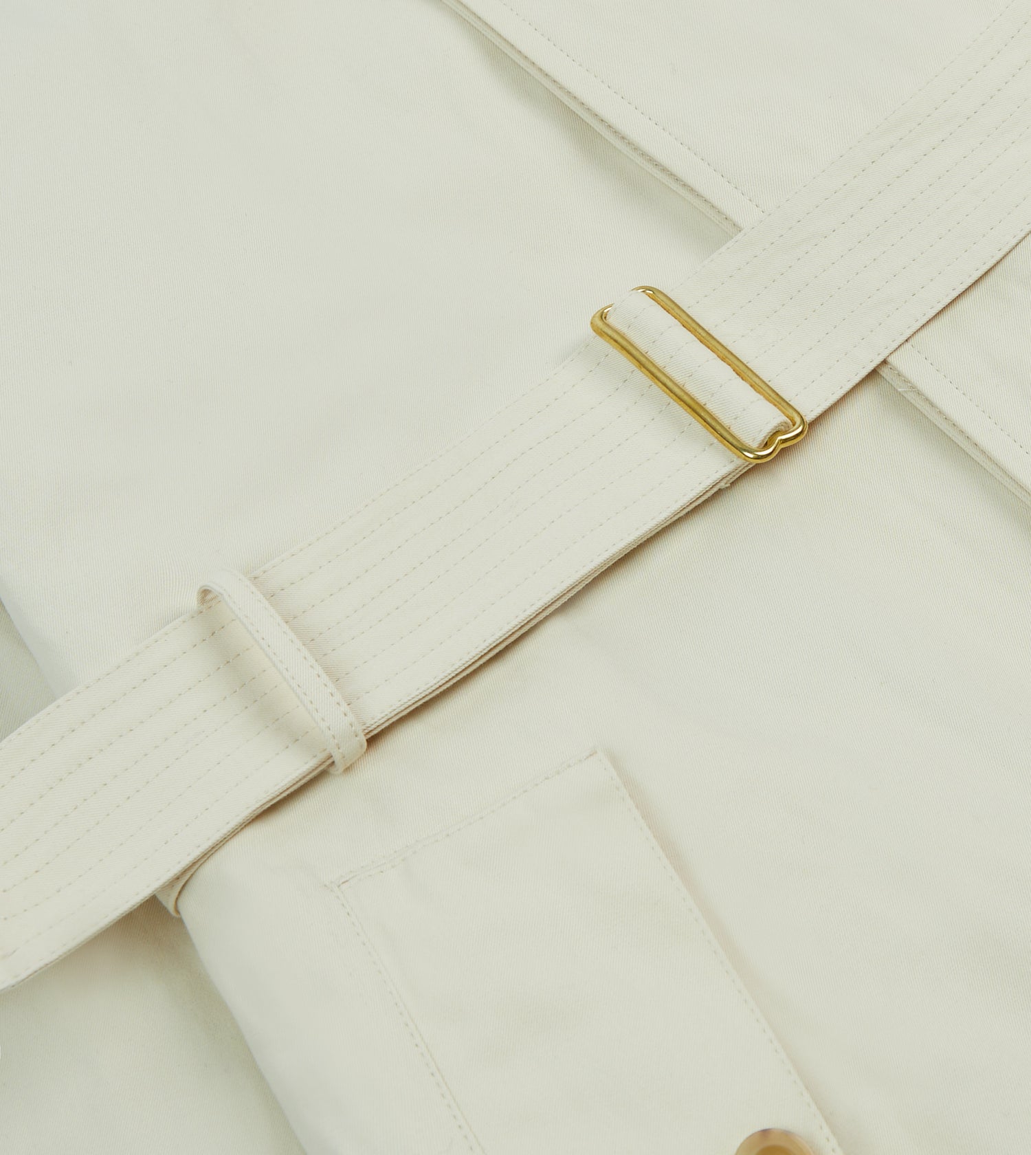 Ecru Cotton Dispatch Raincoat