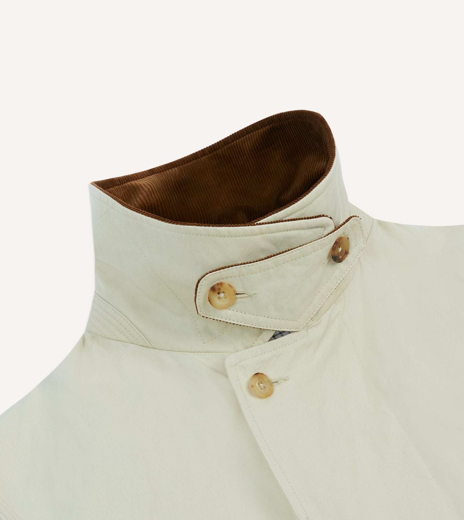 Ecru Cotton Dispatch Raincoat