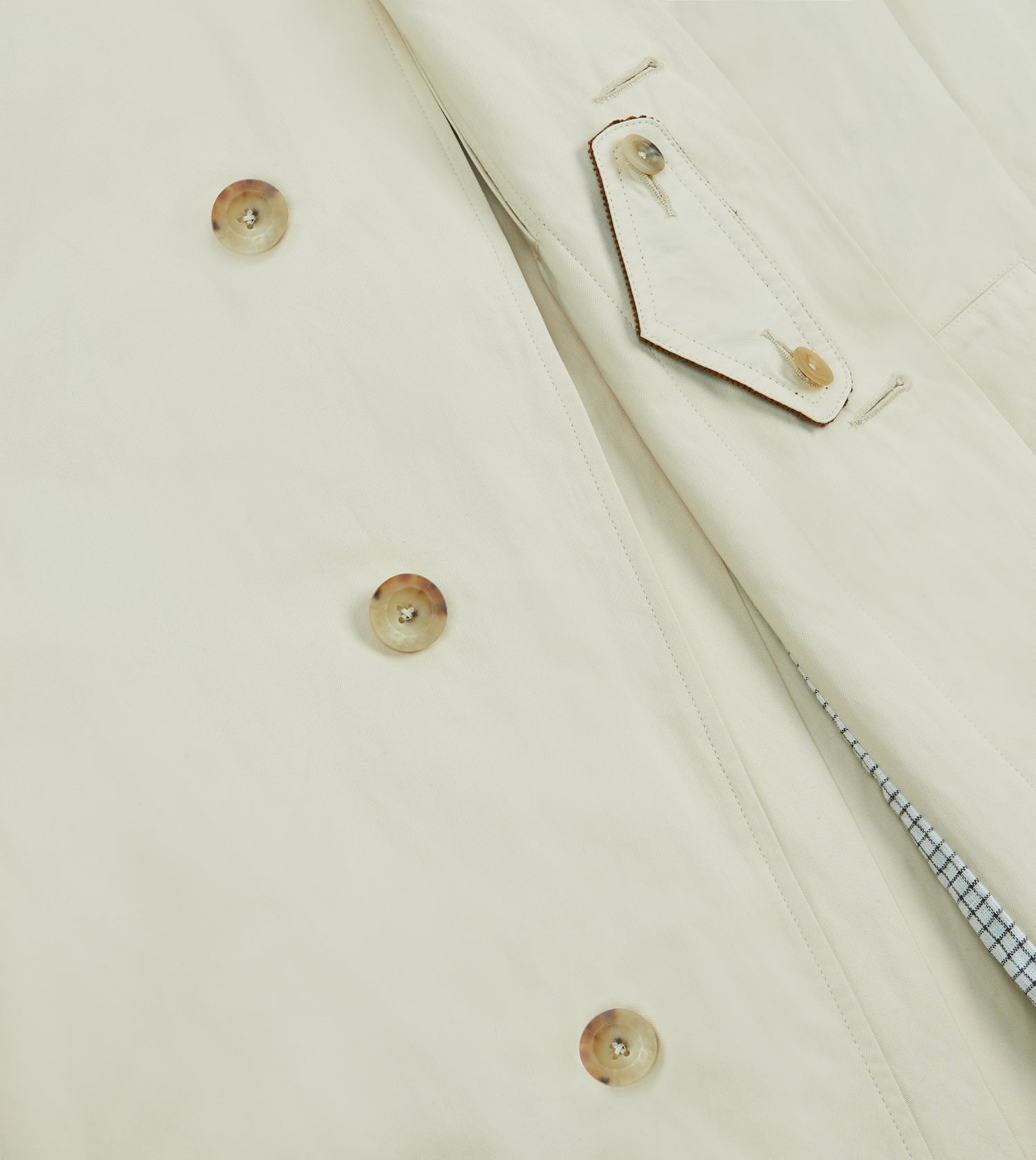 Ecru Cotton Dispatch Raincoat