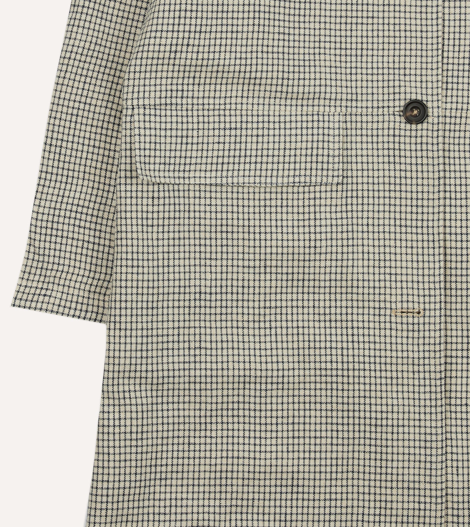 Reversible Linen–Cotton Raglan Mac