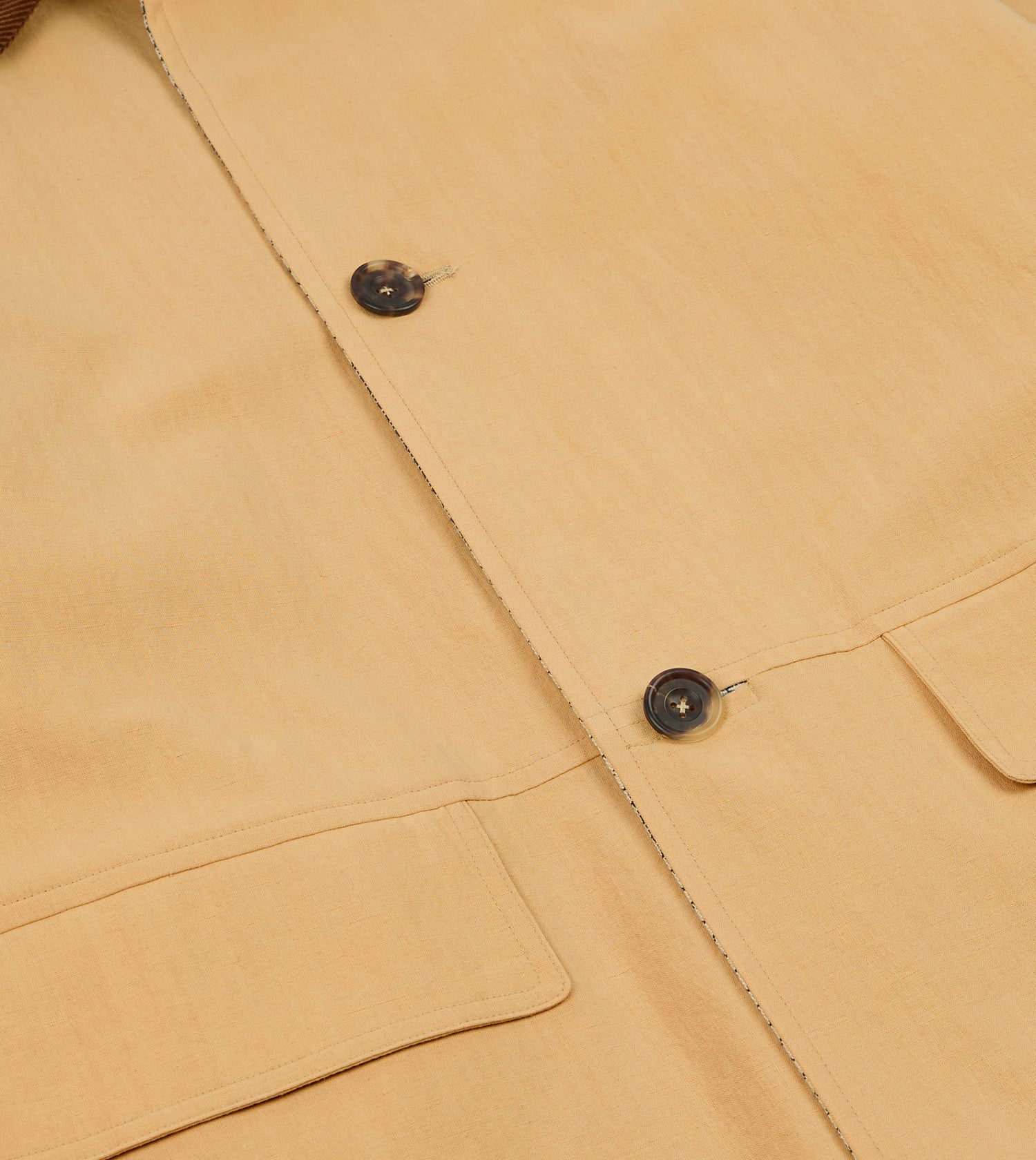 Reversible Linen–Cotton Raglan Mac