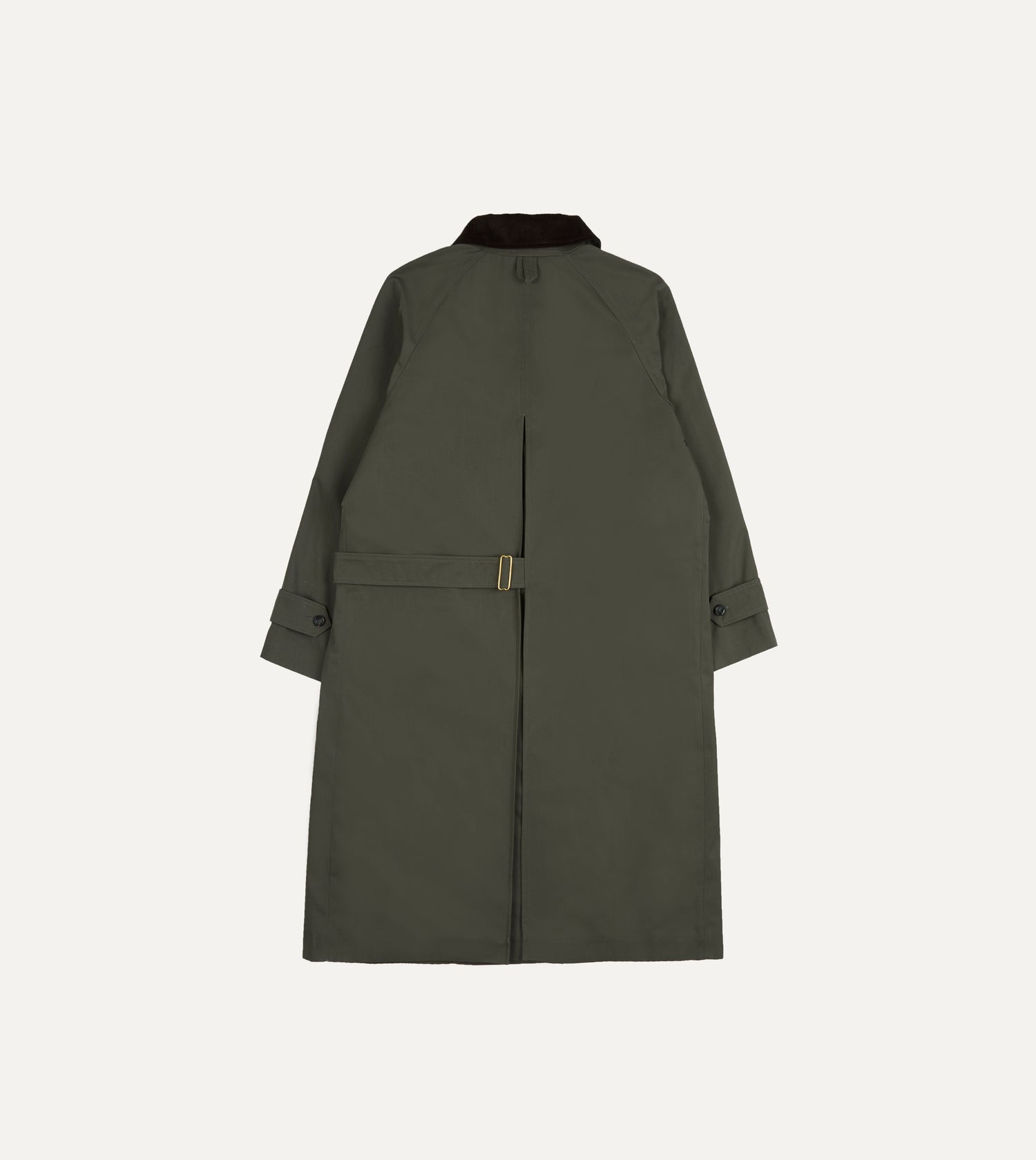 Olive Cotton Raglan Mac