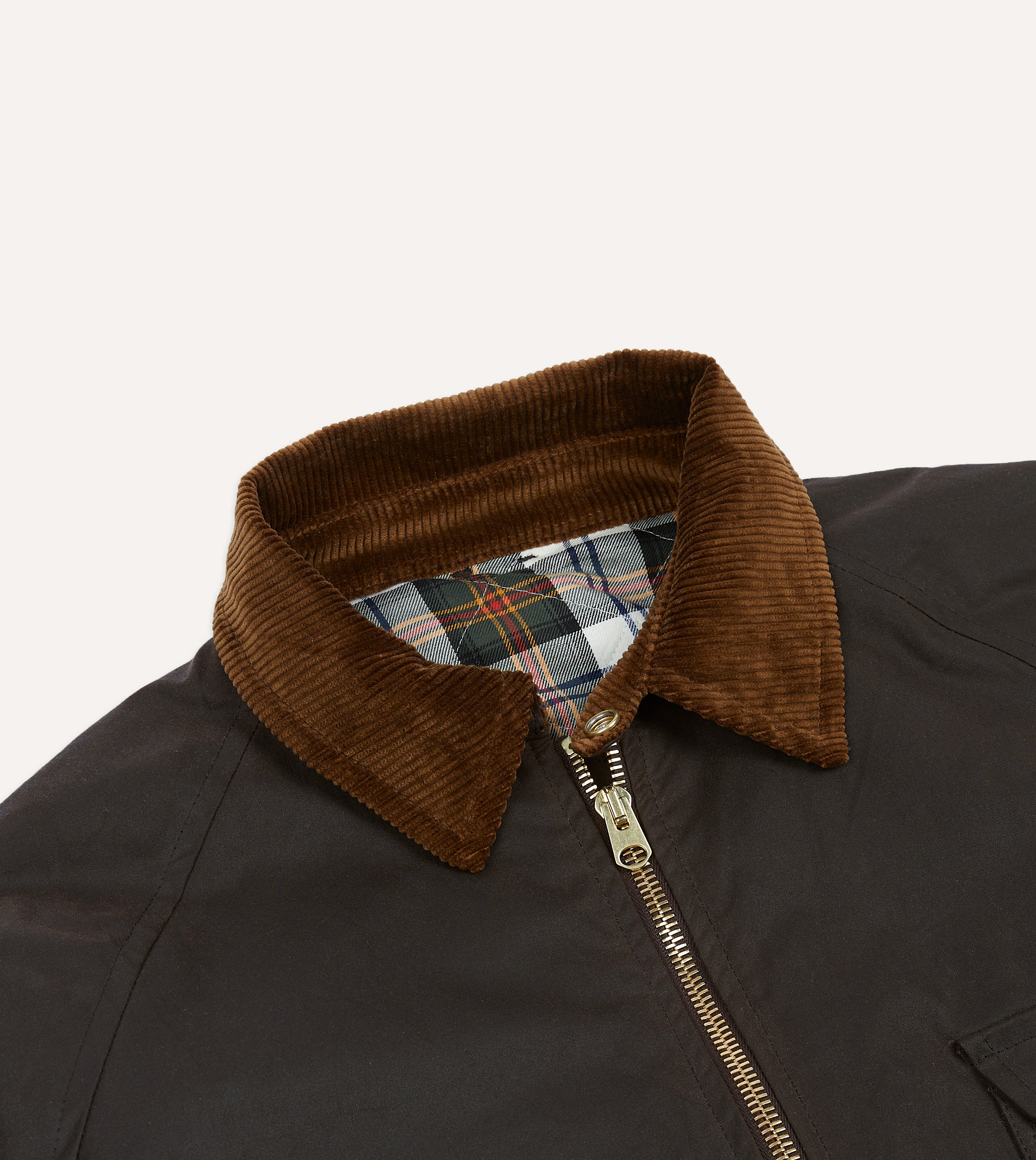 Brown Waxed Coverall Jacket – Drakes US