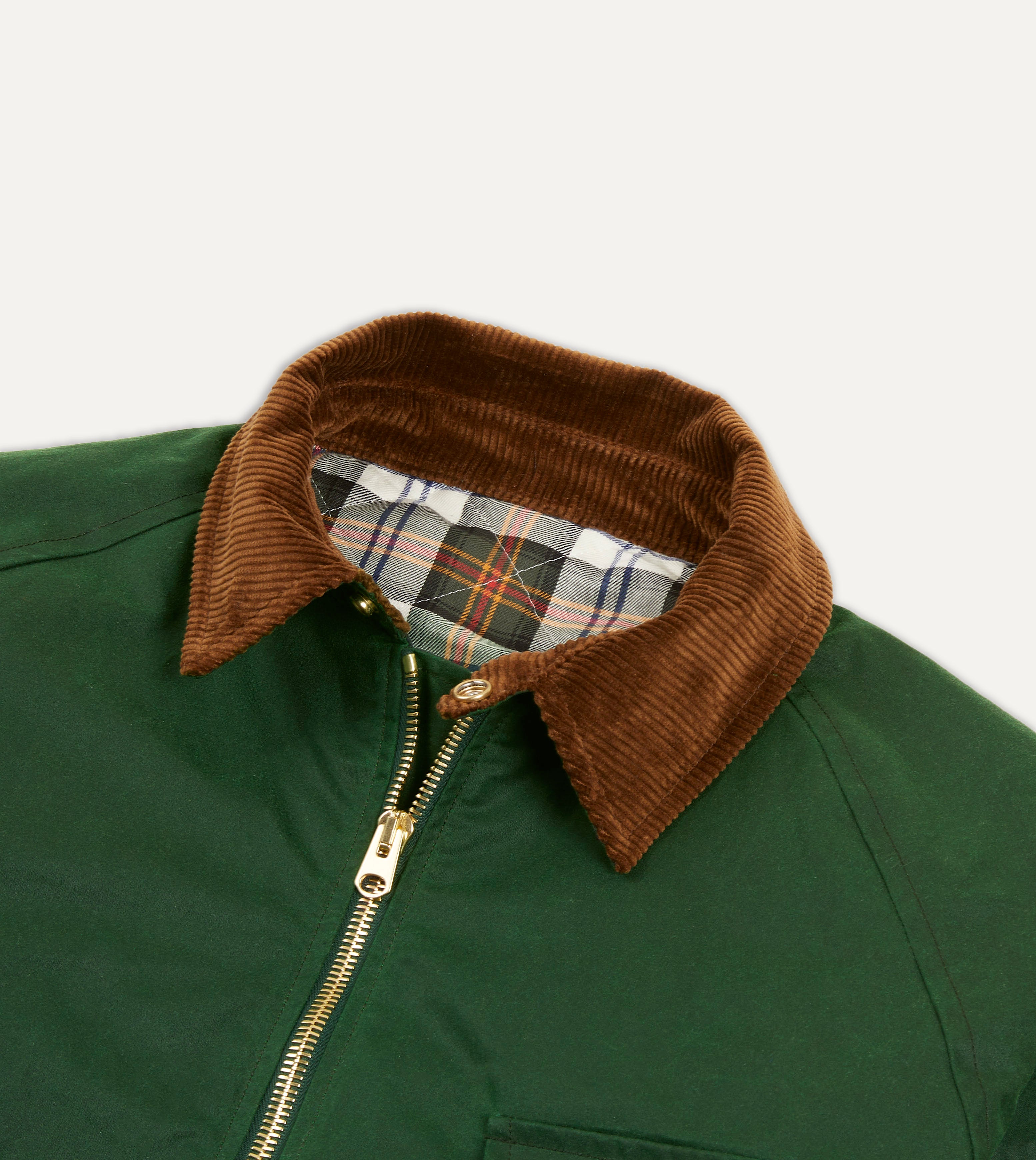 Green Waxed Coverall Jacket – Drakes US