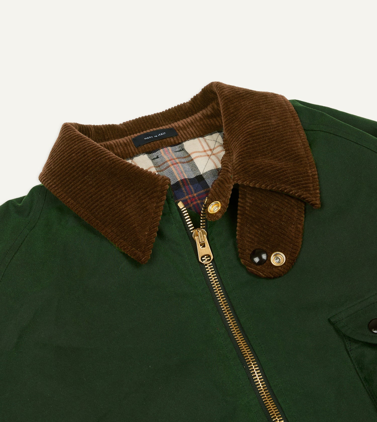 Green Waxed Coverall Jacket