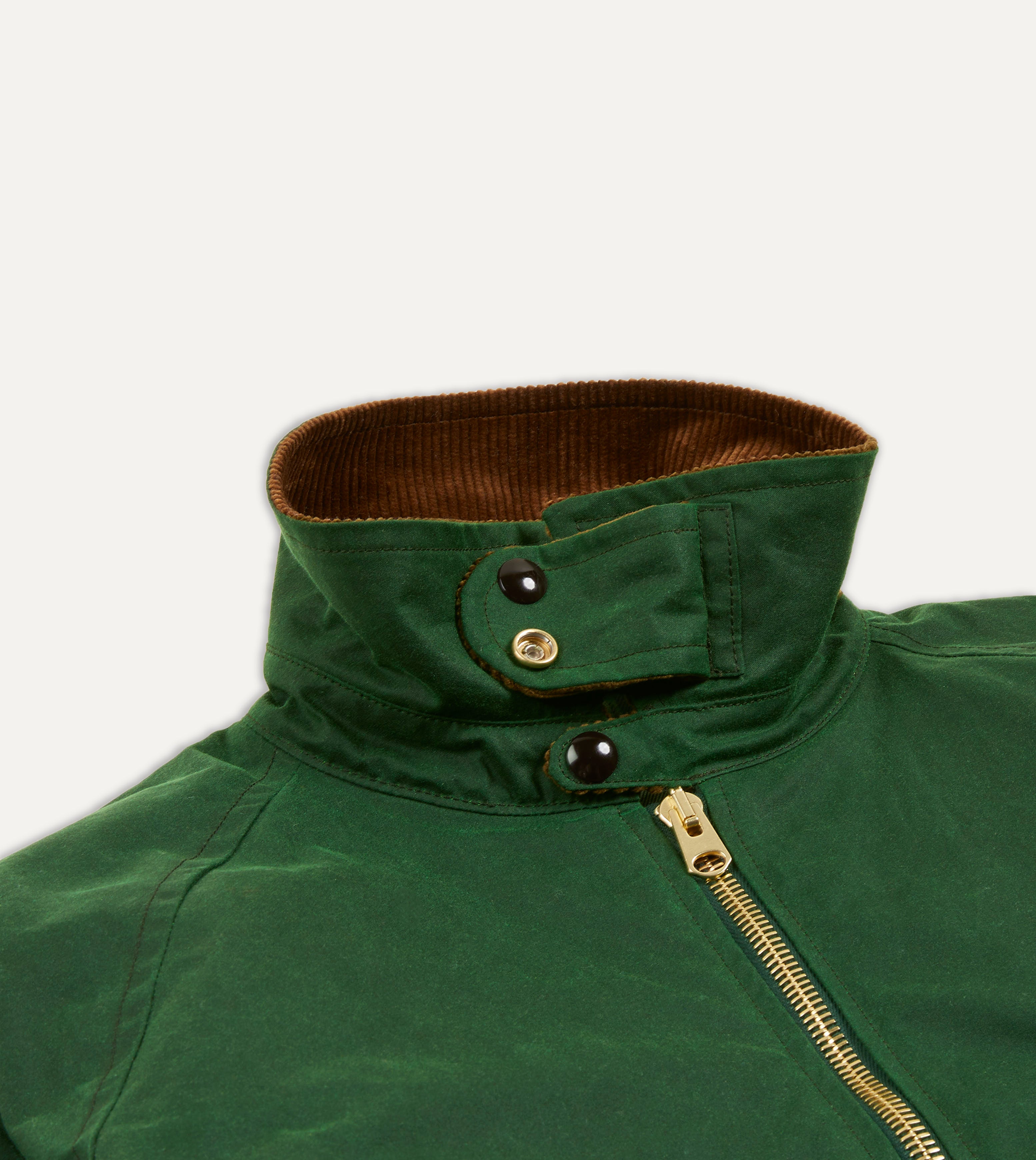Green Waxed Coverall Jacket – Drakes US