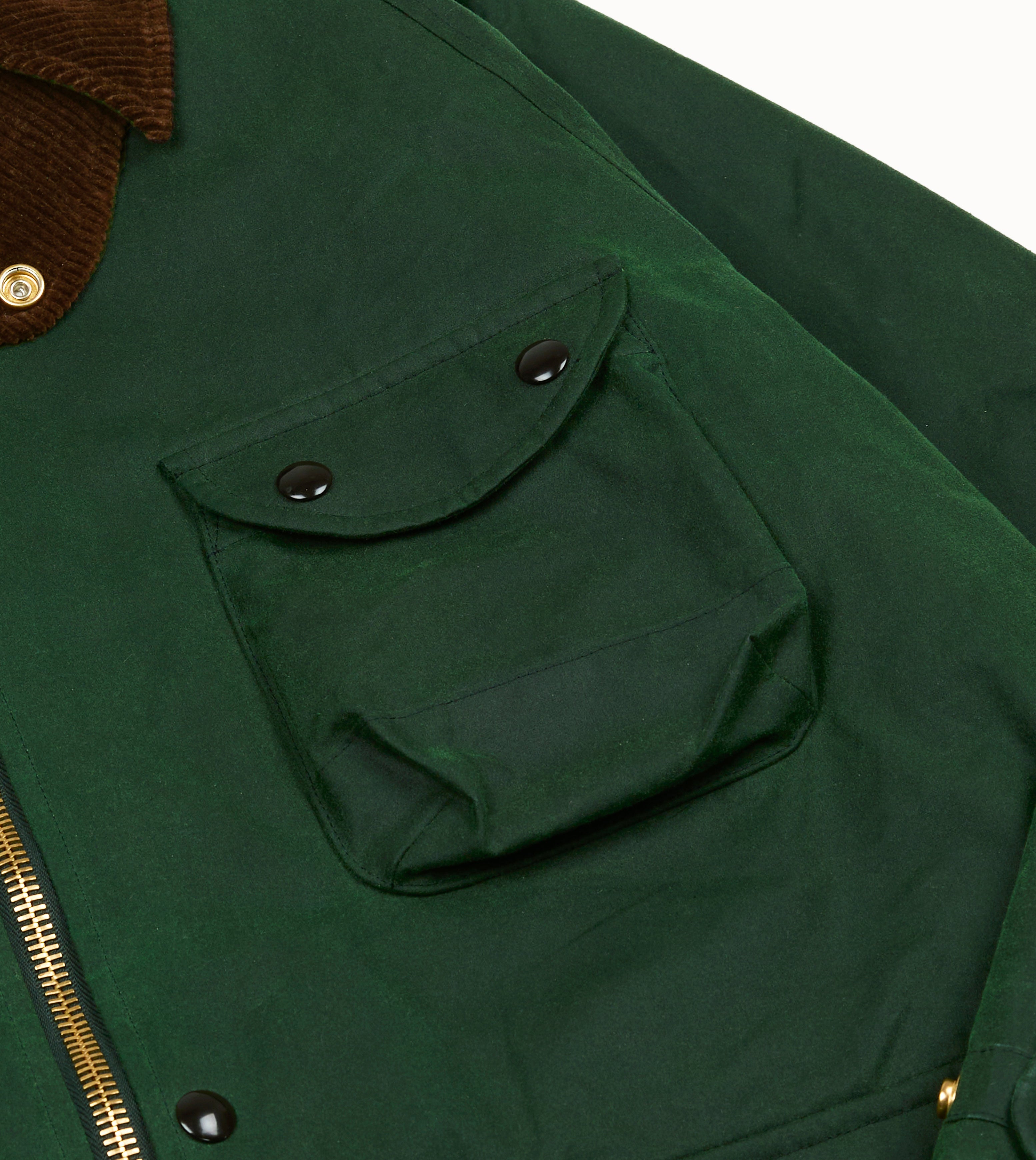 Green Waxed Coverall Jacket – Drakes US