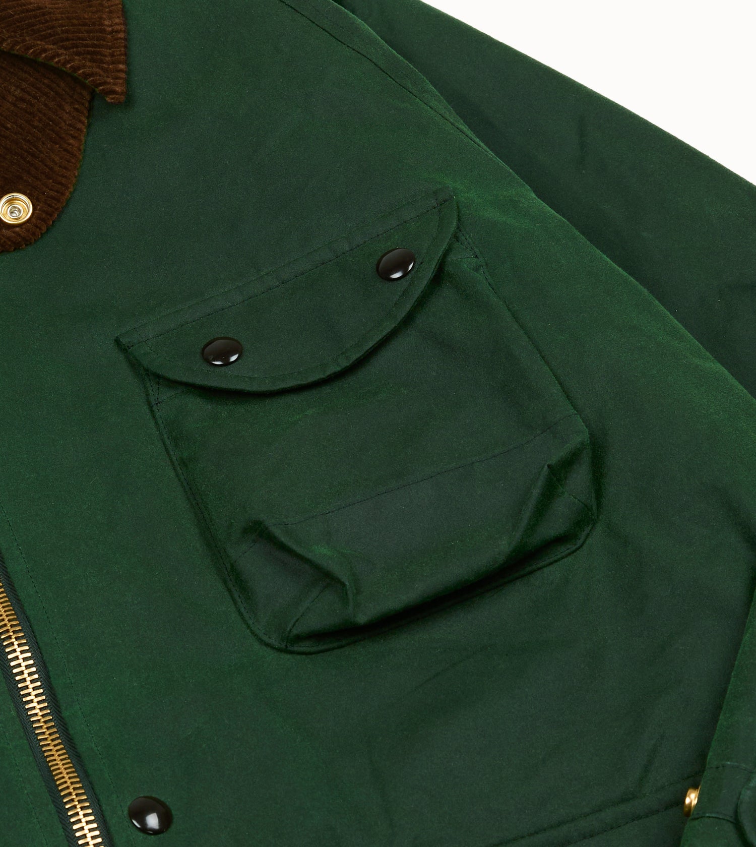 Green Waxed Coverall Jacket