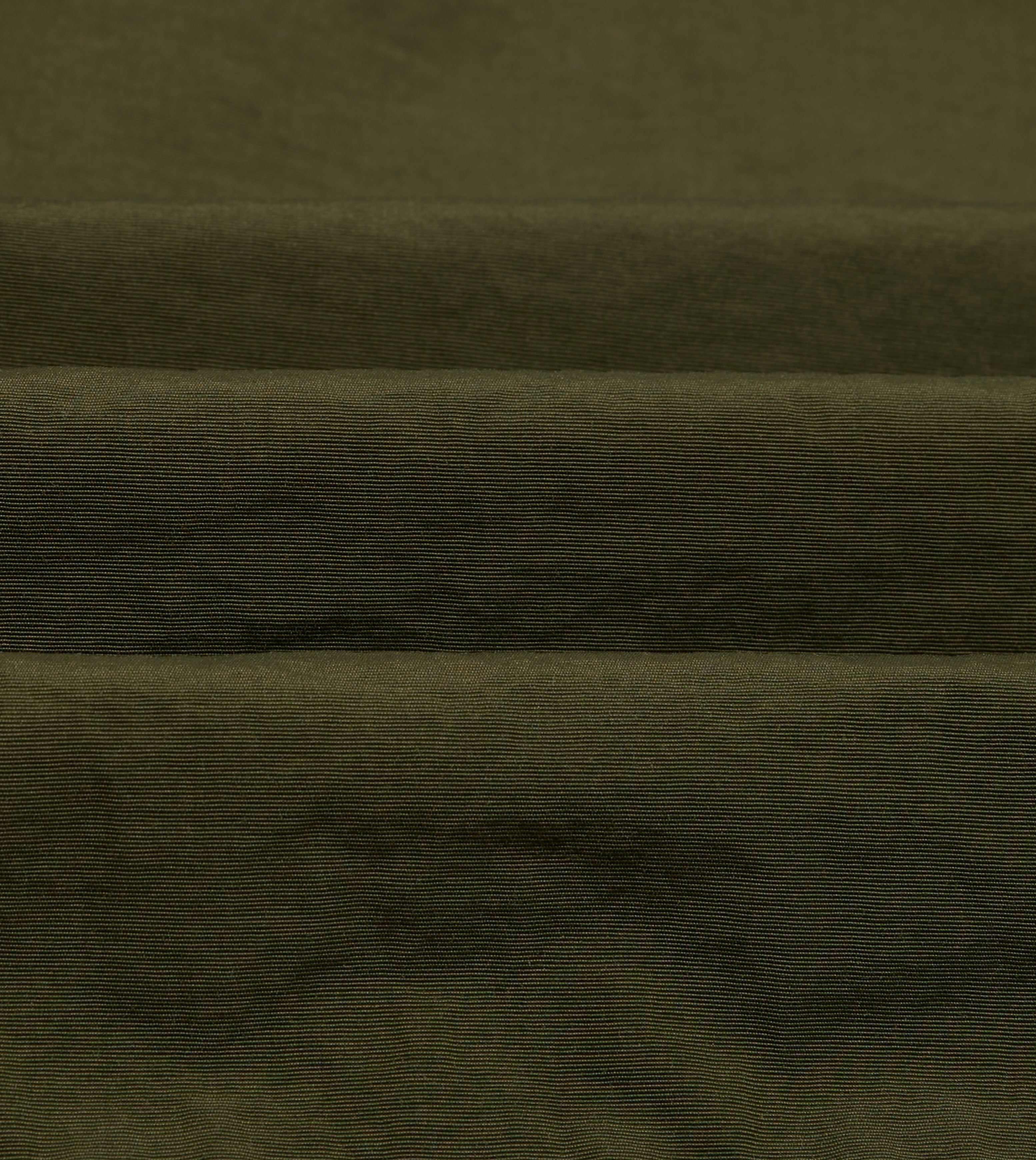 Olive and Ecru Nylon Windbreaker