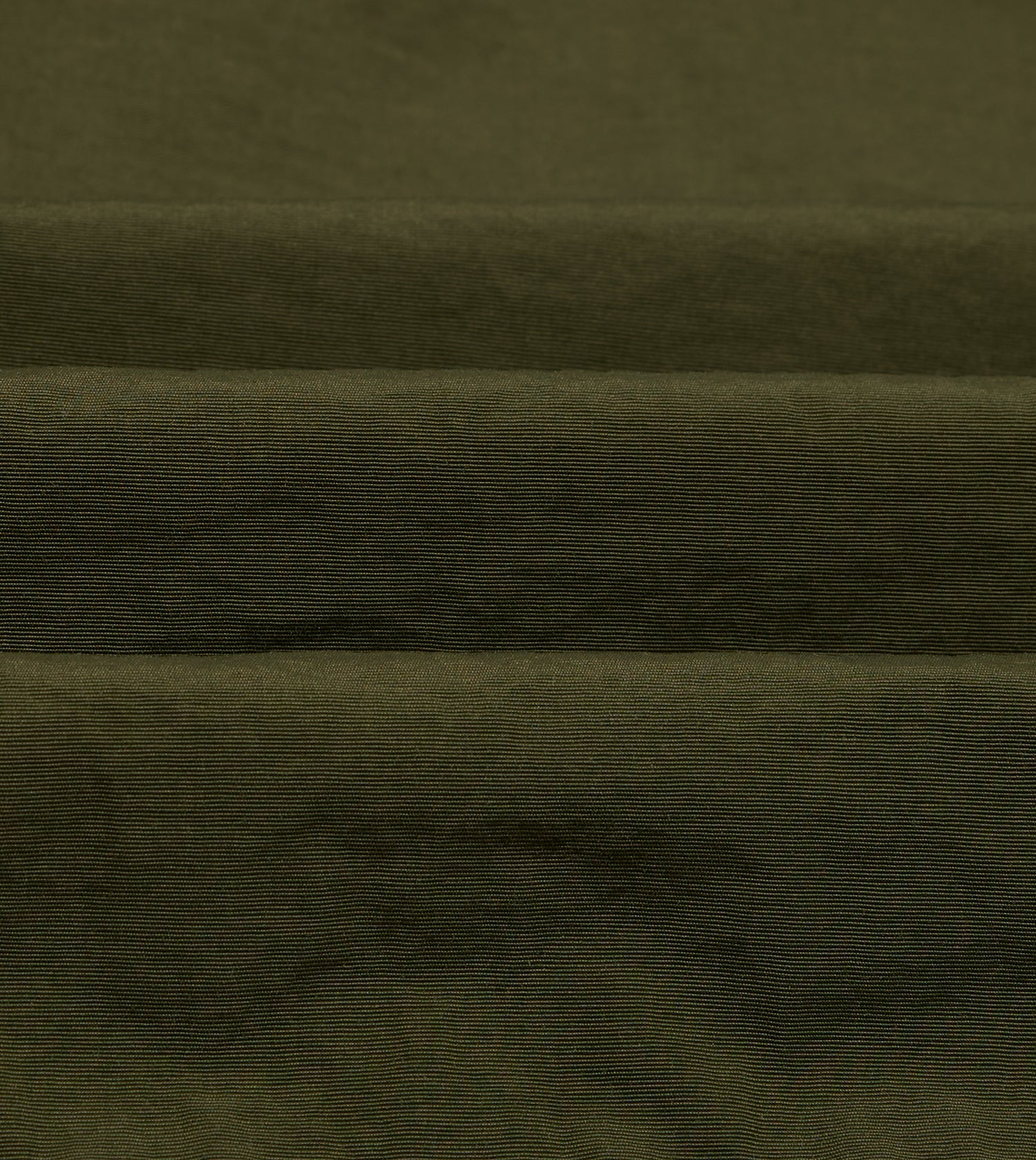 Olive and Ecru Nylon Windbreaker