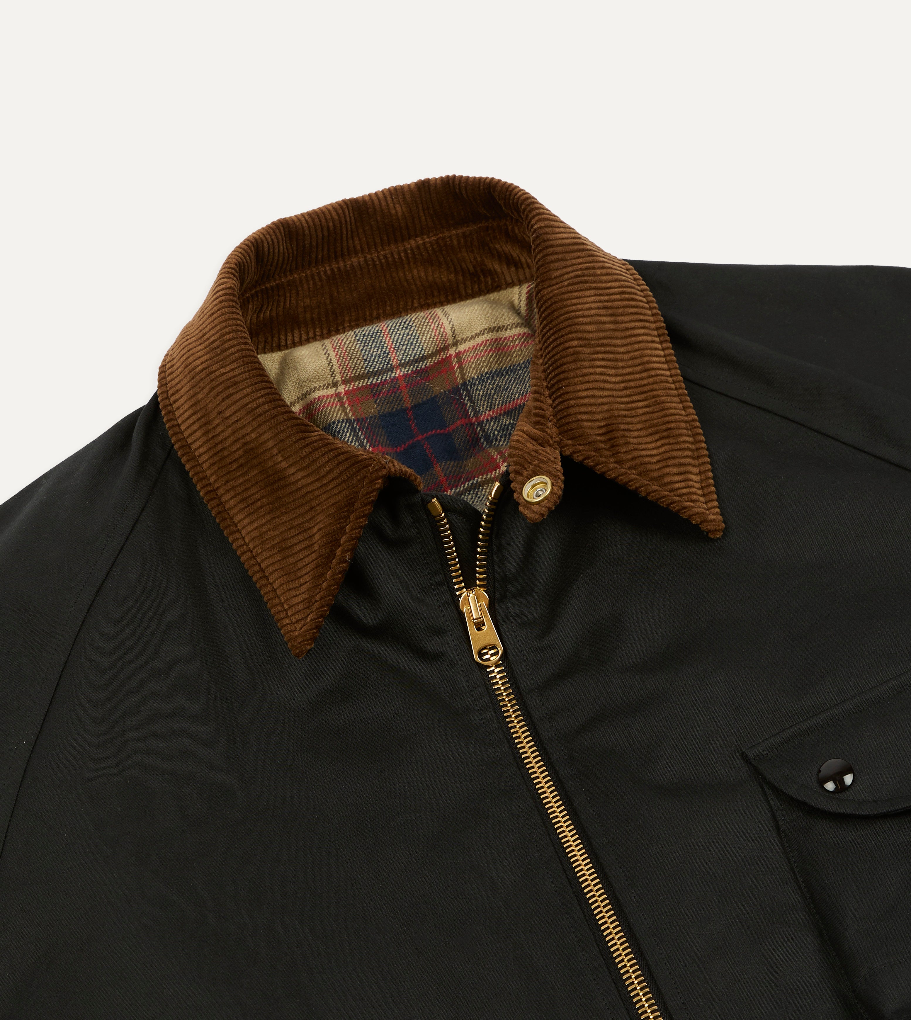 Drake's by A. Levine Black Waxed Coverall Jacket – Drakes US