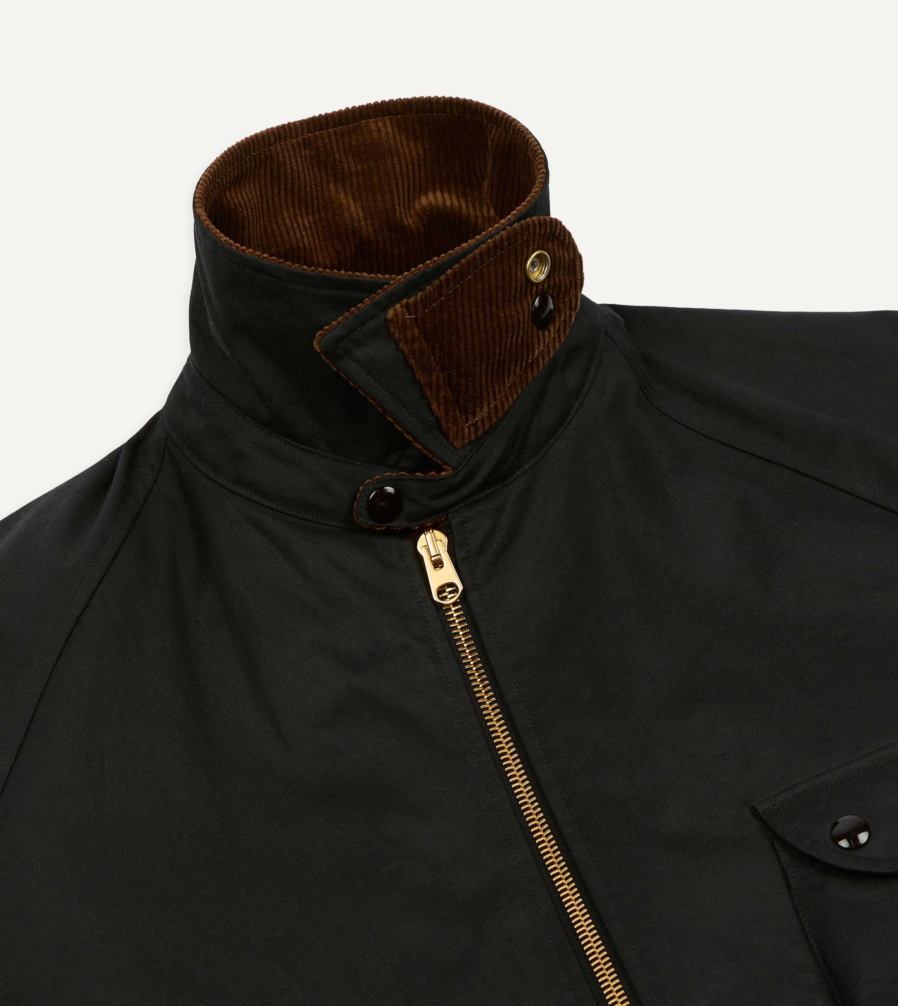 Drake's by A. Levine Black Waxed Coverall Jacket – Drakes US
