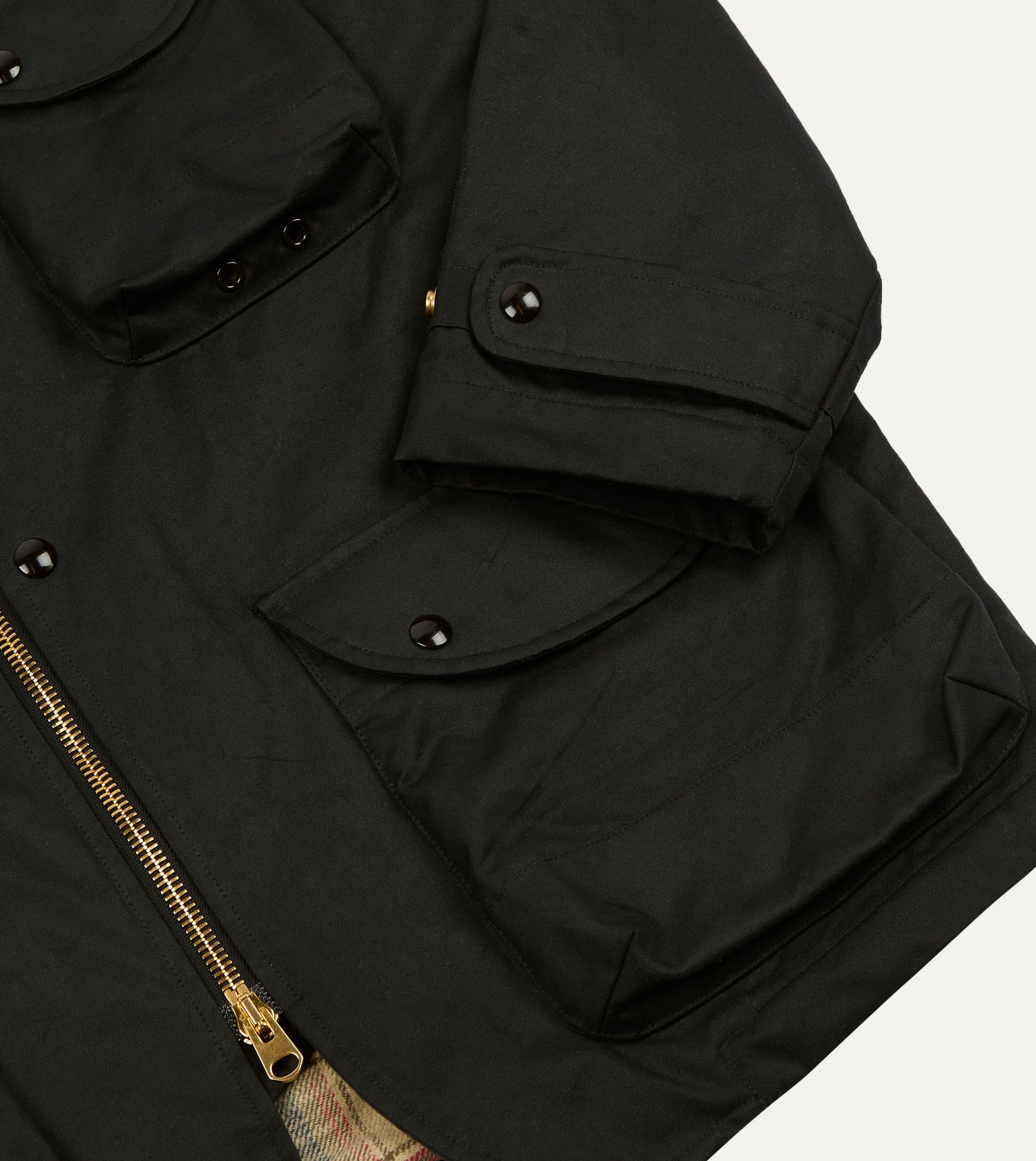 Drake's by A. Levine Black Waxed Coverall Jacket