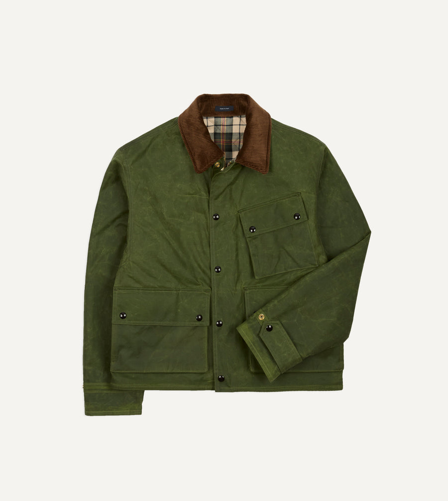 Light Green Waxed Cotton Wader Jacket