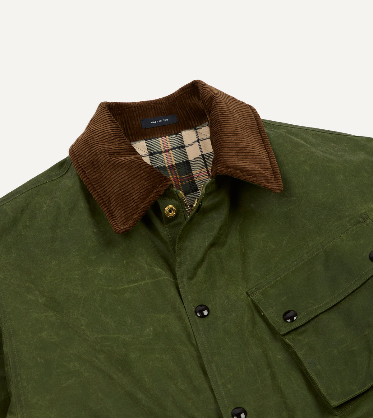 Light Green Waxed Cotton Wader Jacket