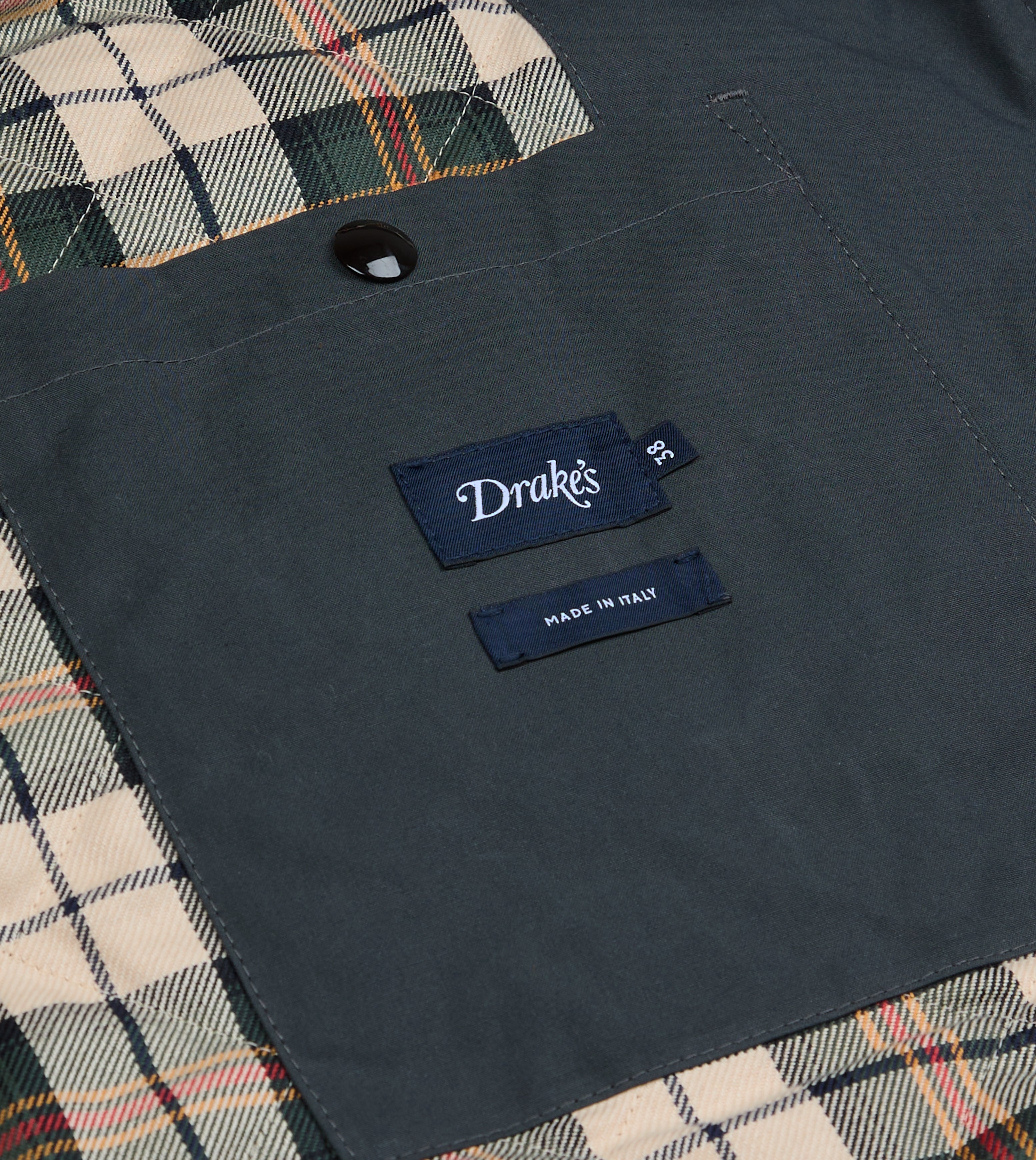 Black Waxed Coverall Jacket – Drakes US