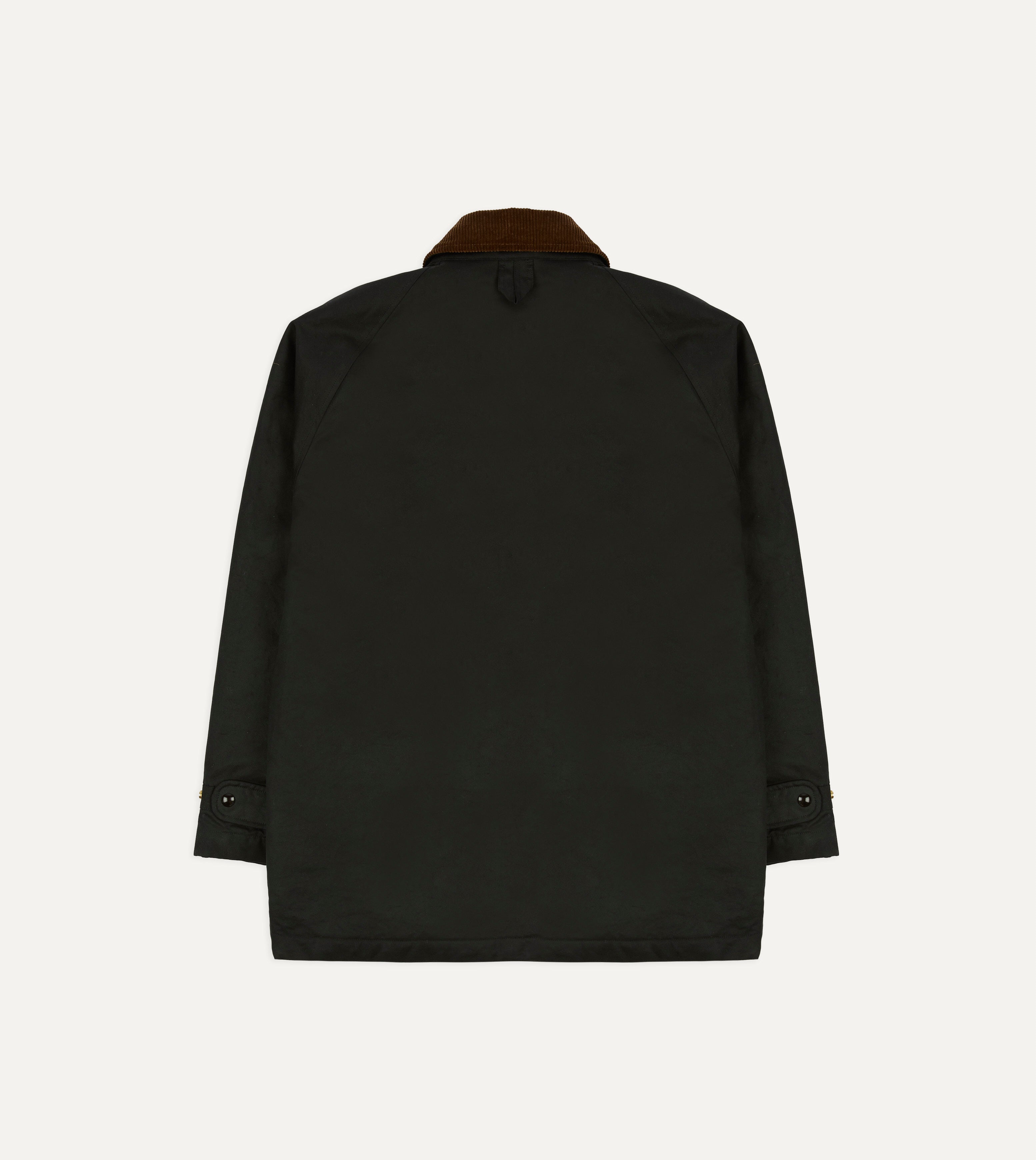 Black Waxed Coverall Jacket – Drakes US