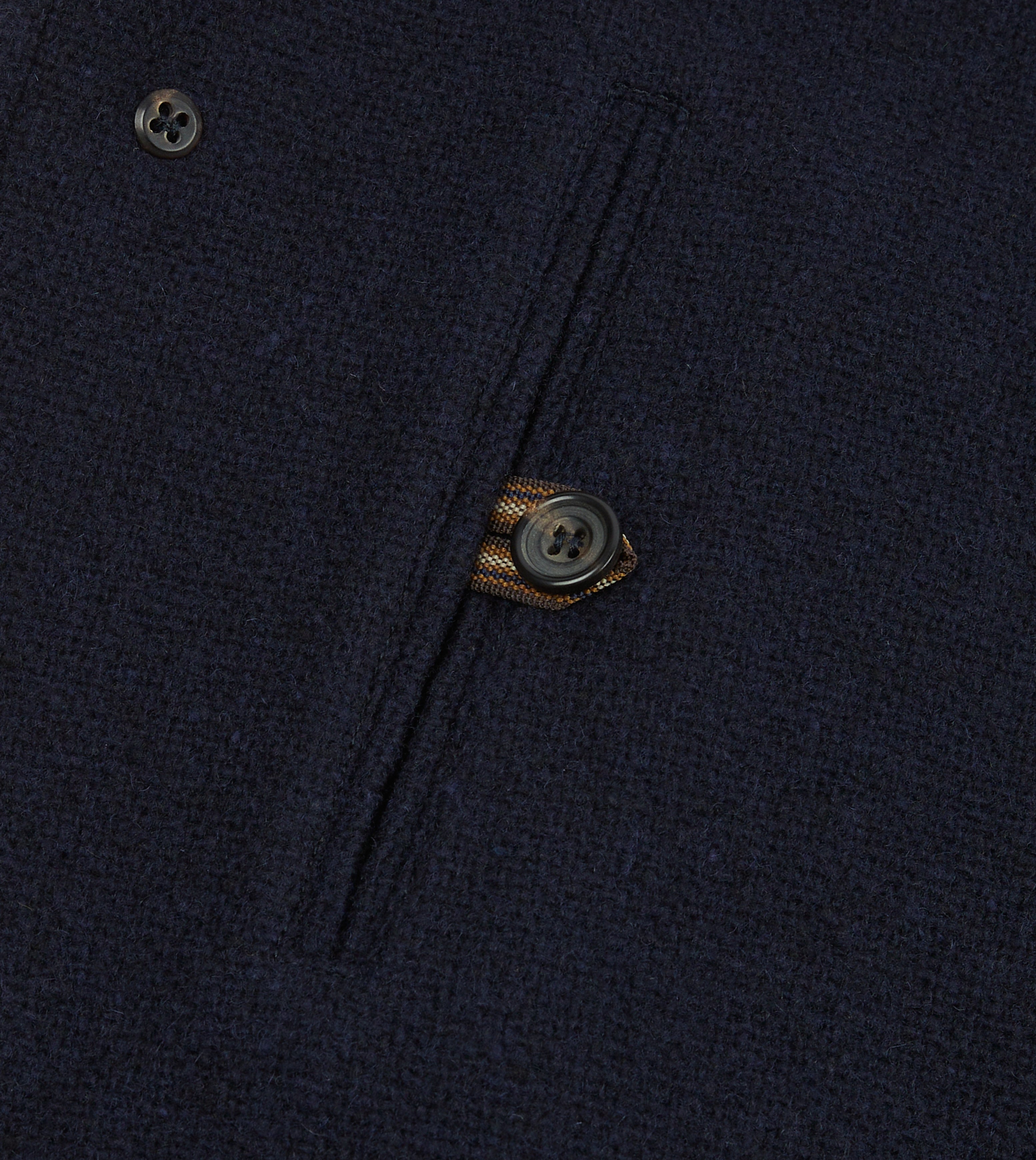 Navy Wool Raglan Coat – Drakes US