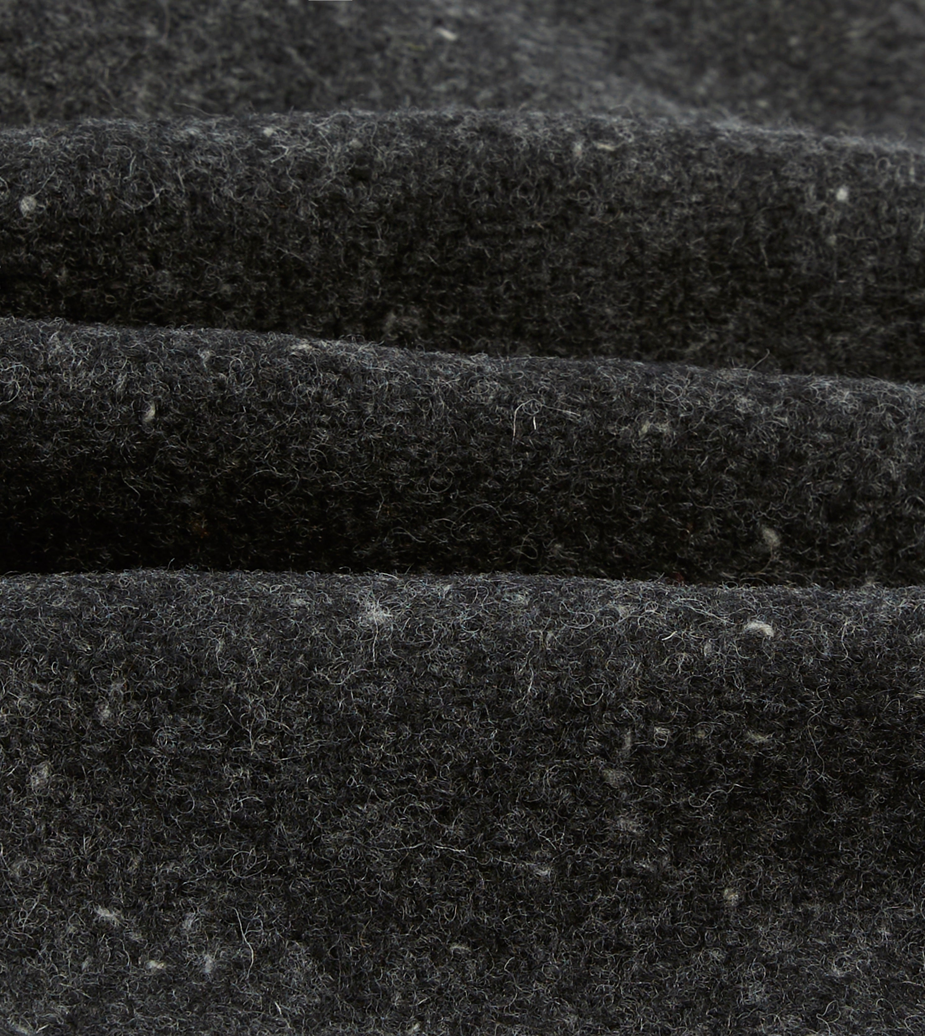 Grey Flecked Wool Raglan Coat