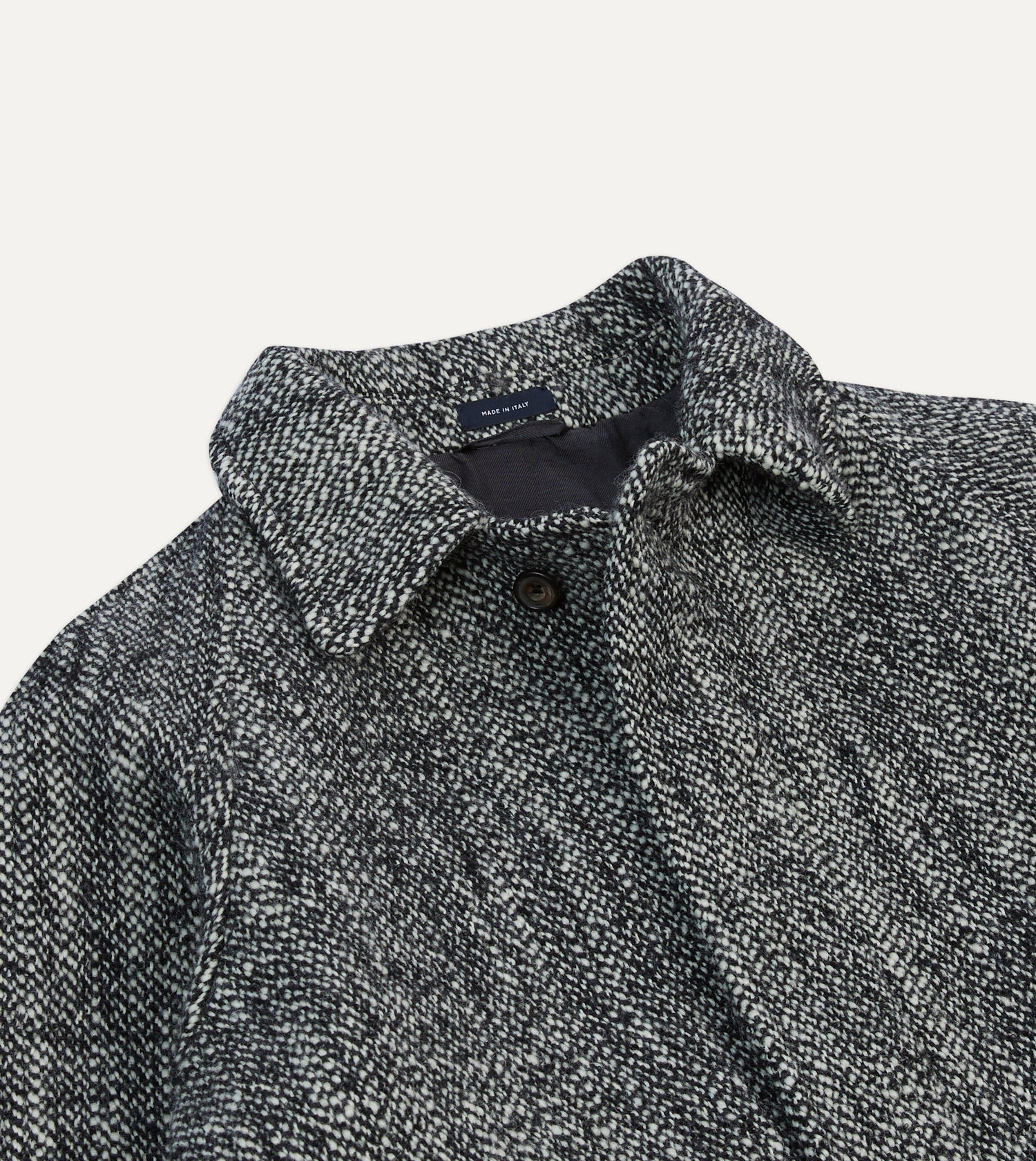 Salt and Pepper Wool Raglan Coat