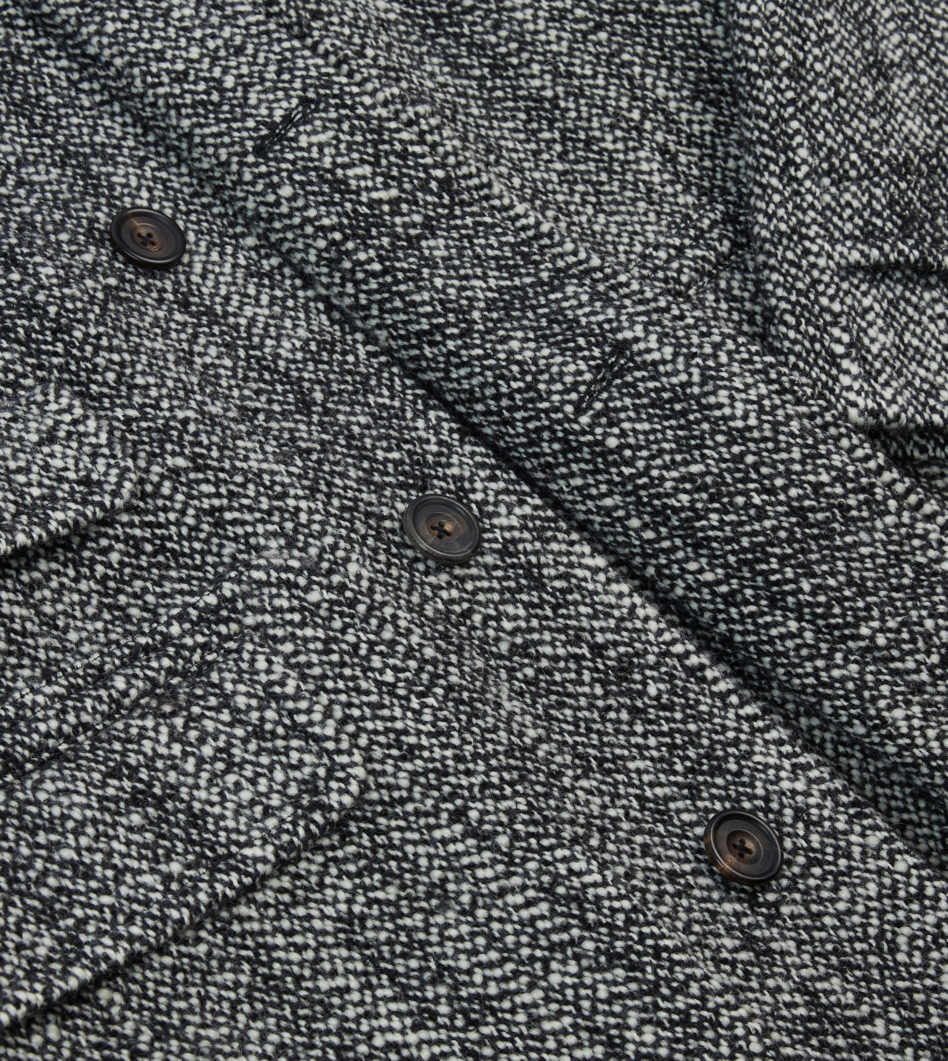 Salt and Pepper Wool Raglan Coat – Drakes US